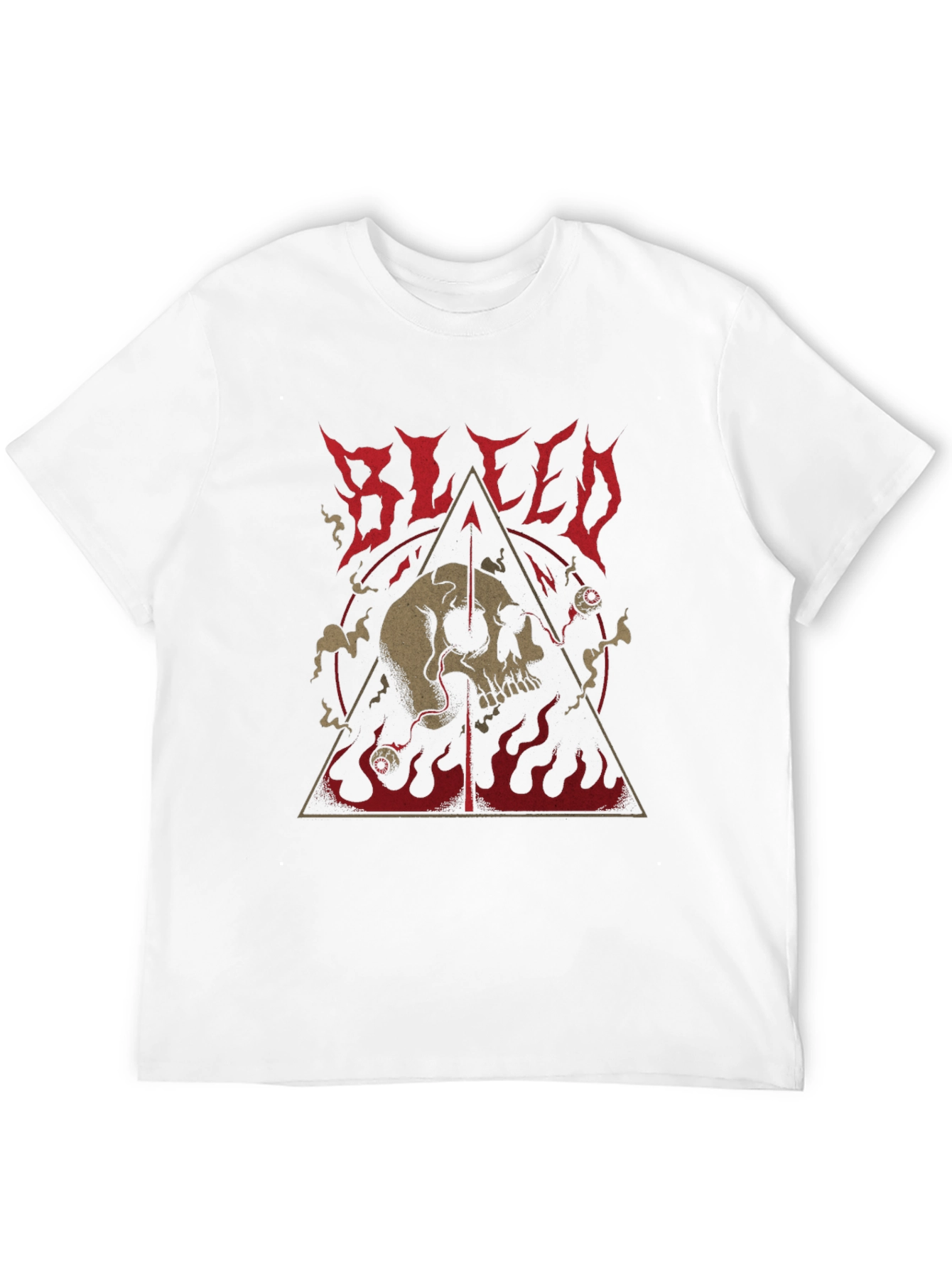 Bleed Skull Graphic Black T-Shirt