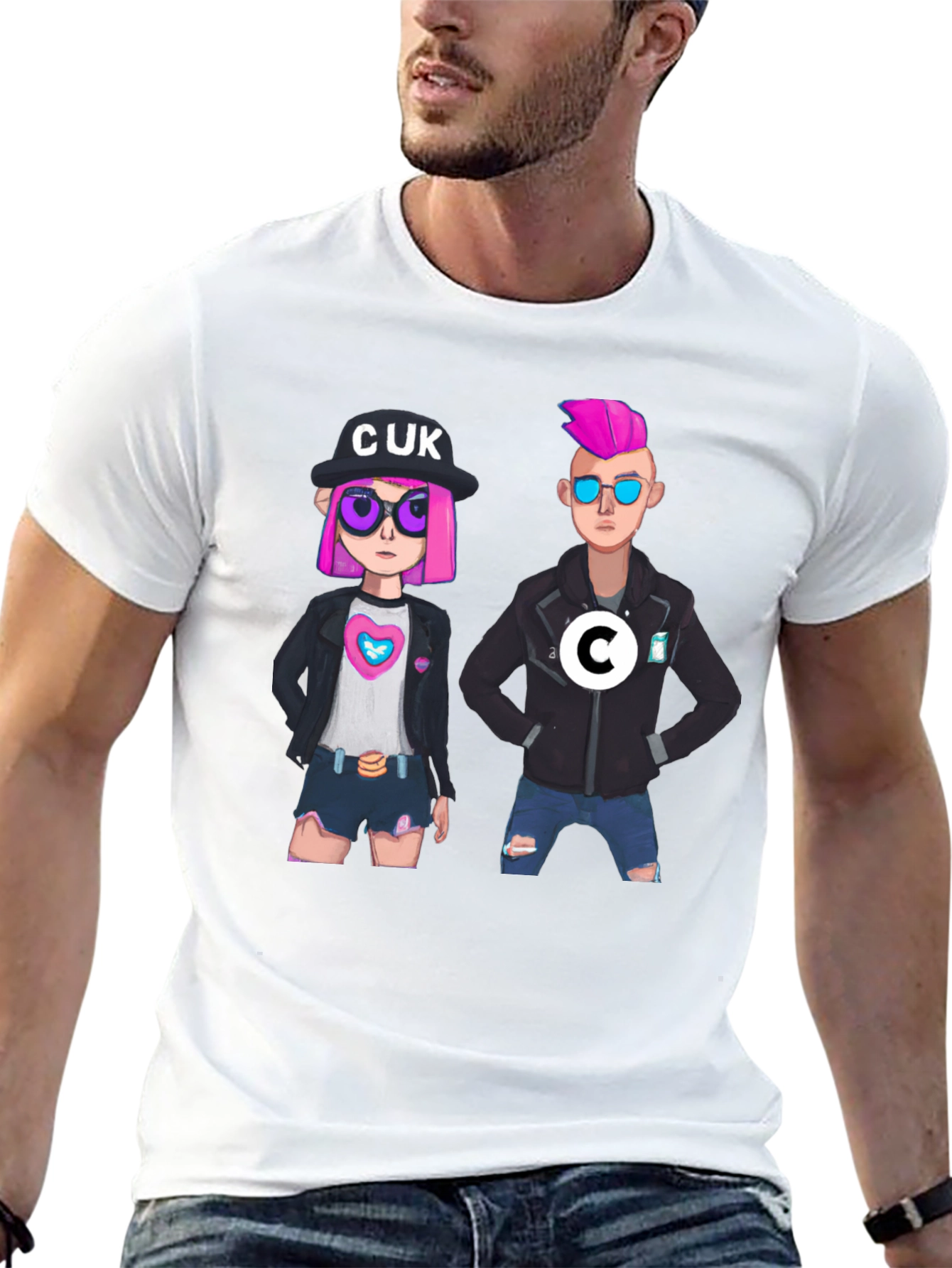 Fun Cartoon Graphic T-Shirt