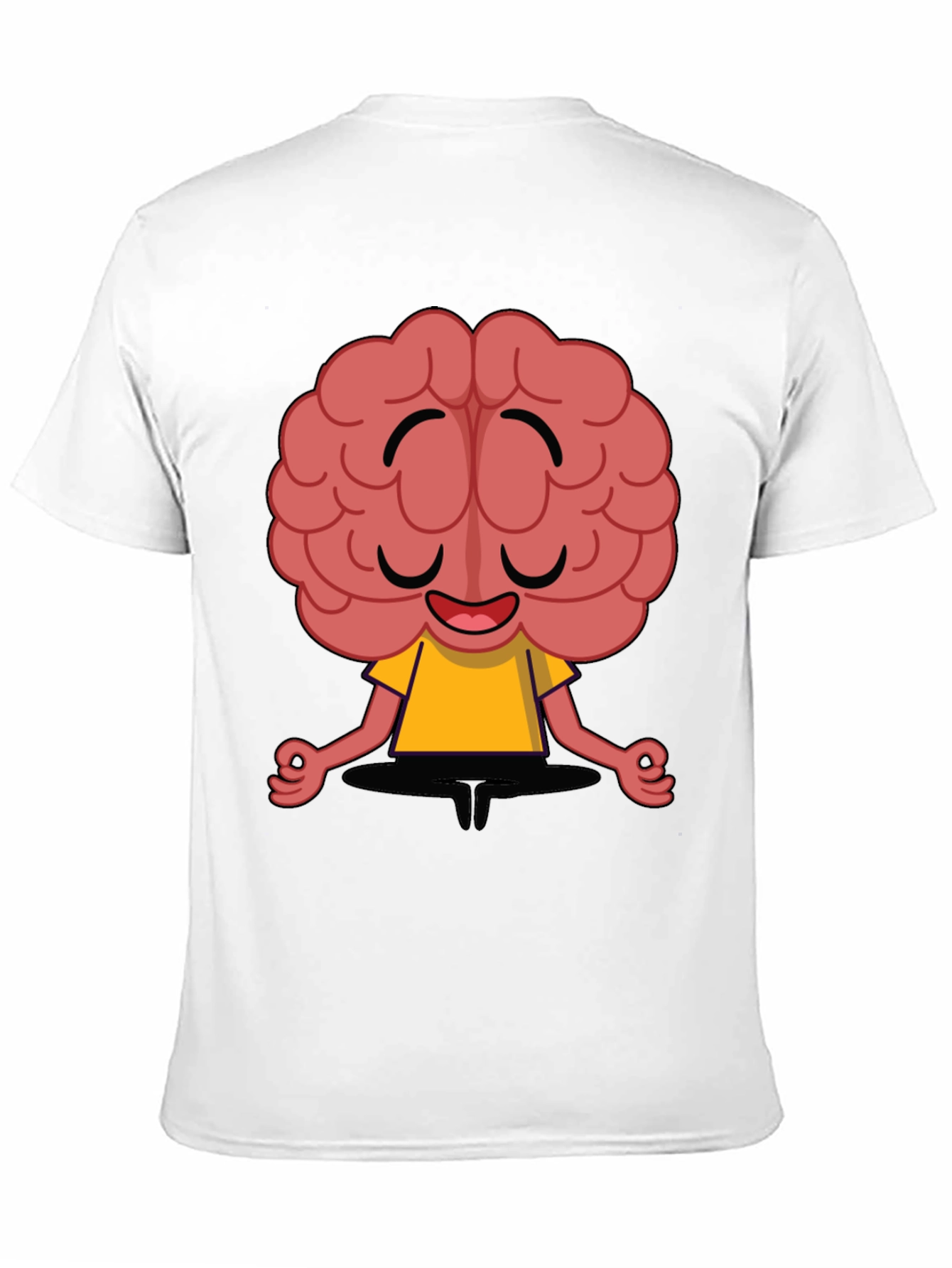 Meditating Brain Cartoon T-Shirt
