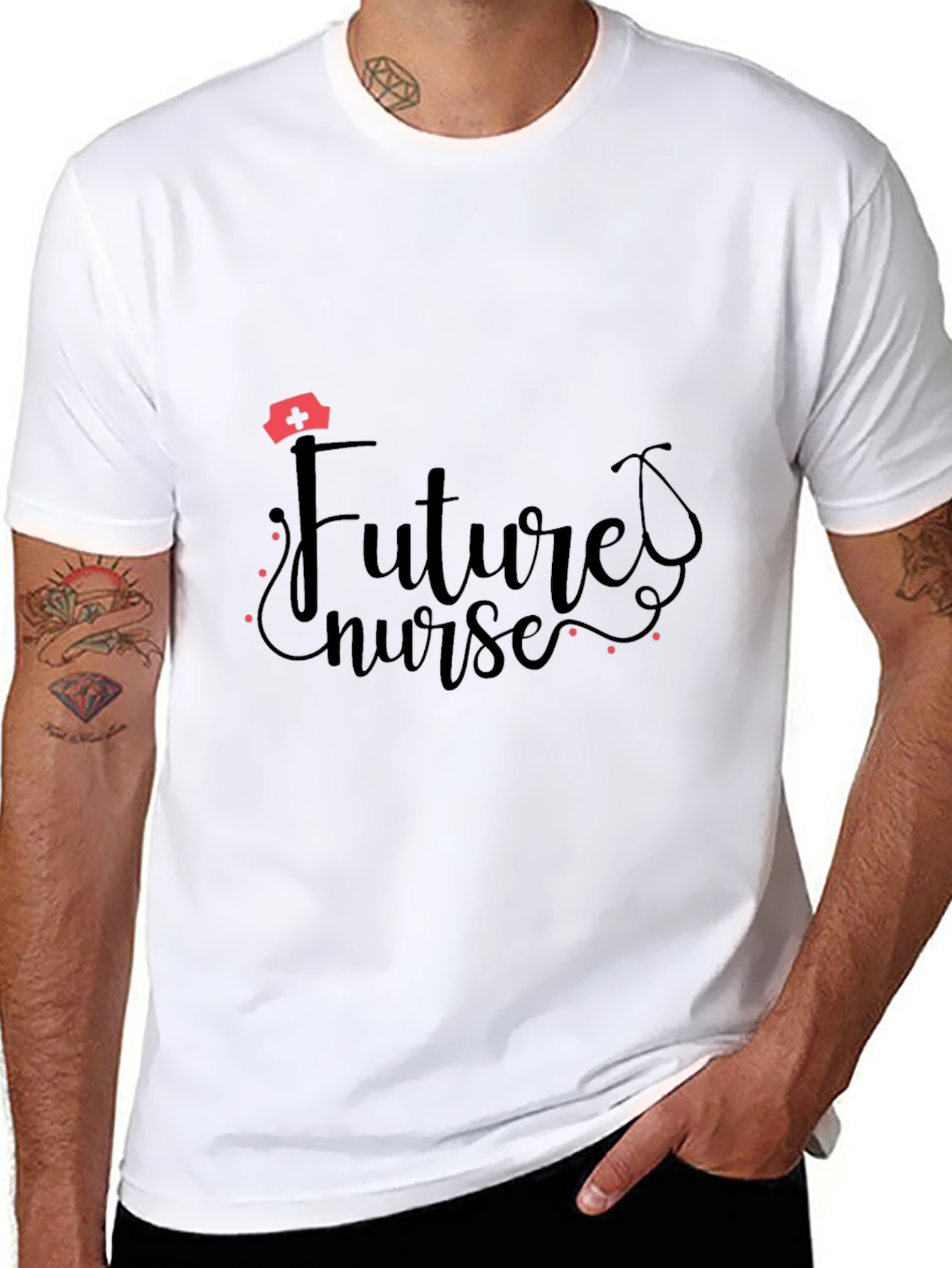 Future Nurse Black T-Shirt - Healthcare Profession