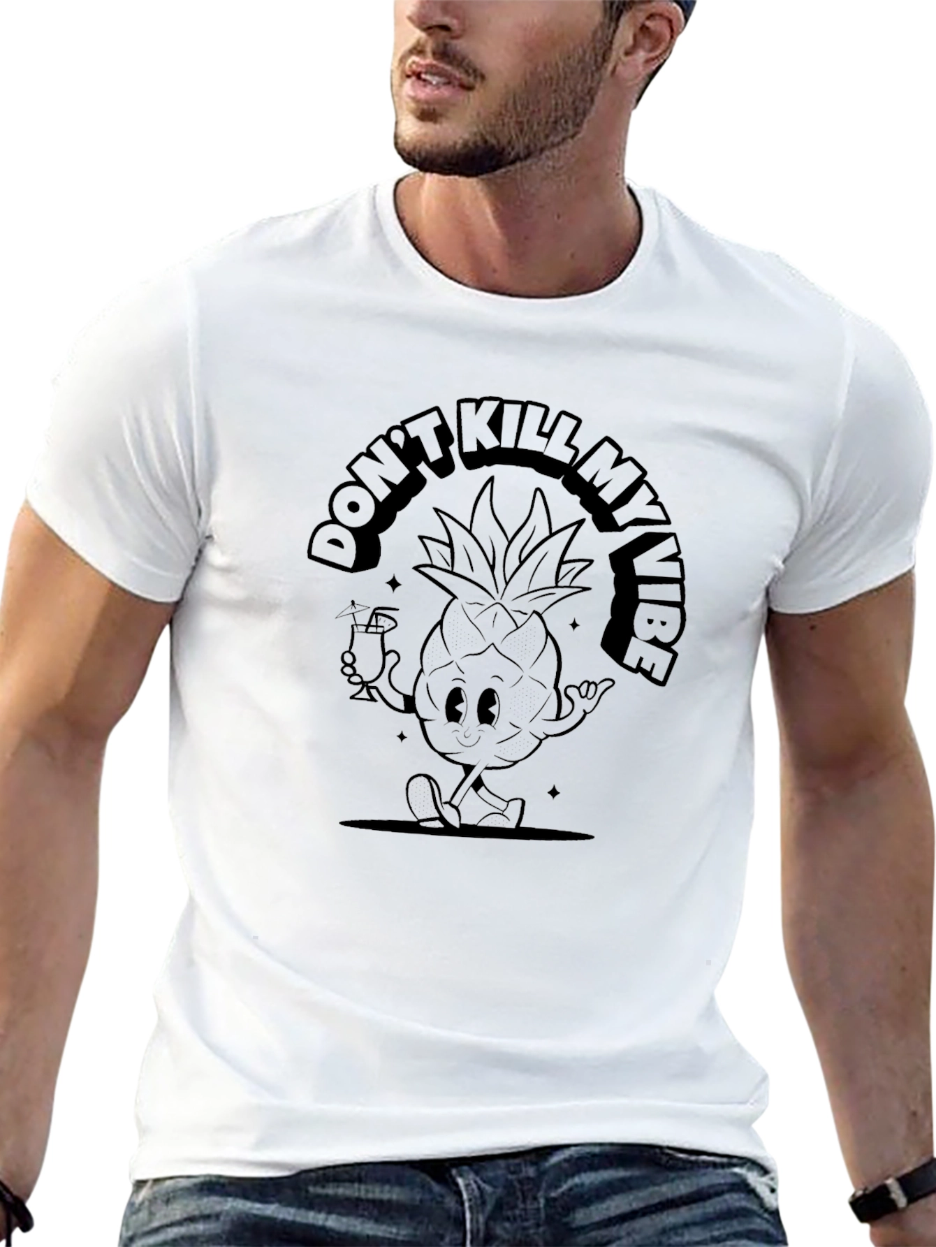 Dont Kill My Vibe Pineapple Graphic Tee