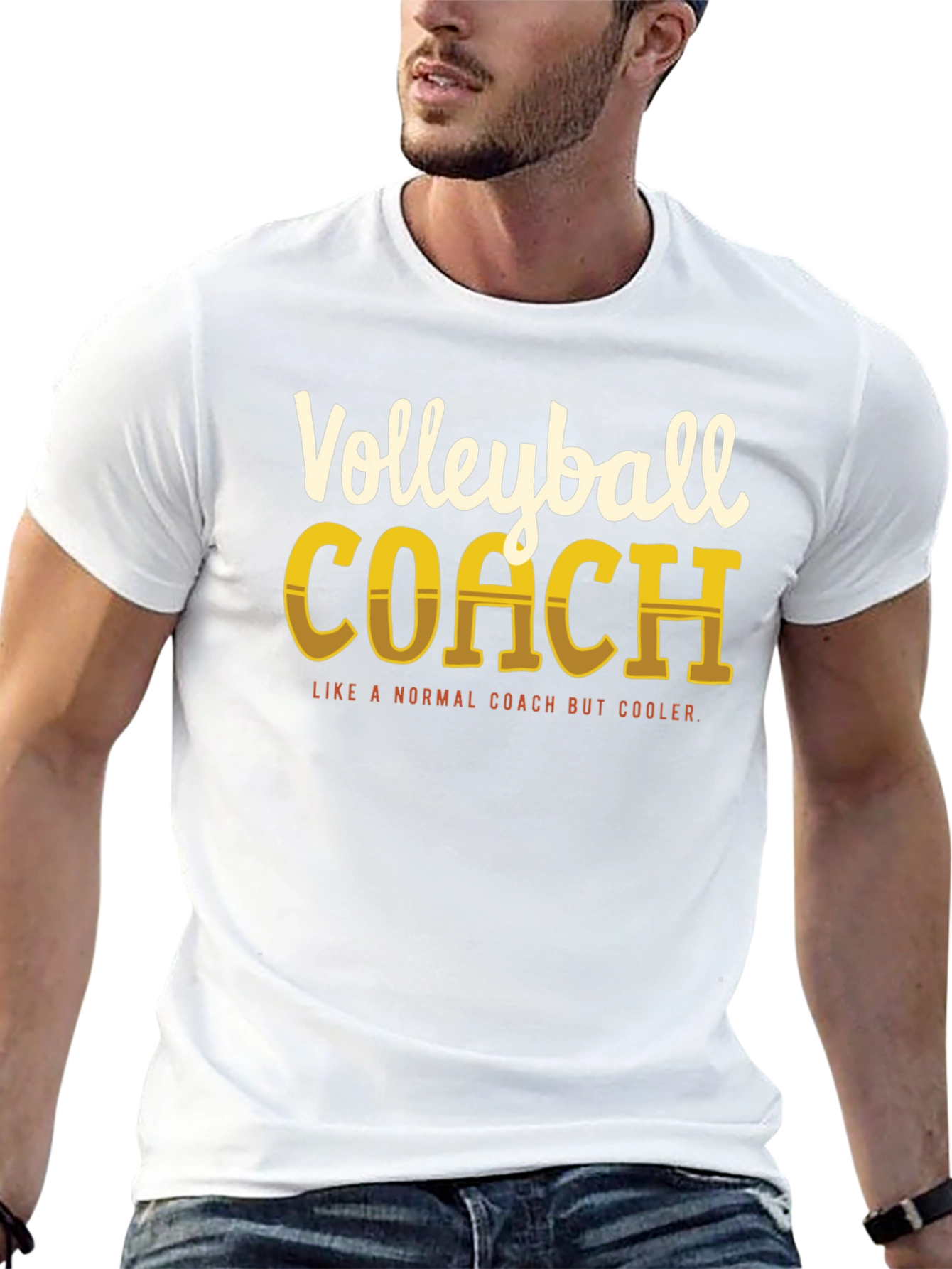 Volleyball Coach Graphic T-Shirt