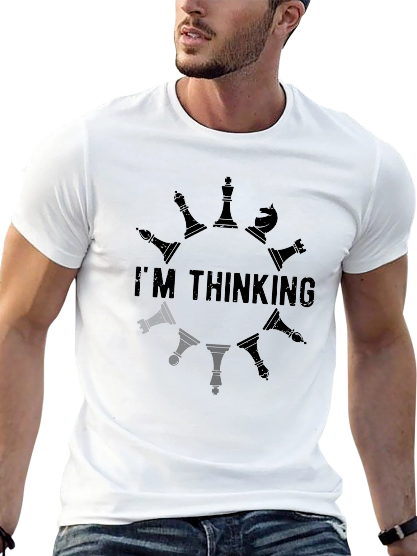 Chess Lover Graphic Tee - Im Thinking Design