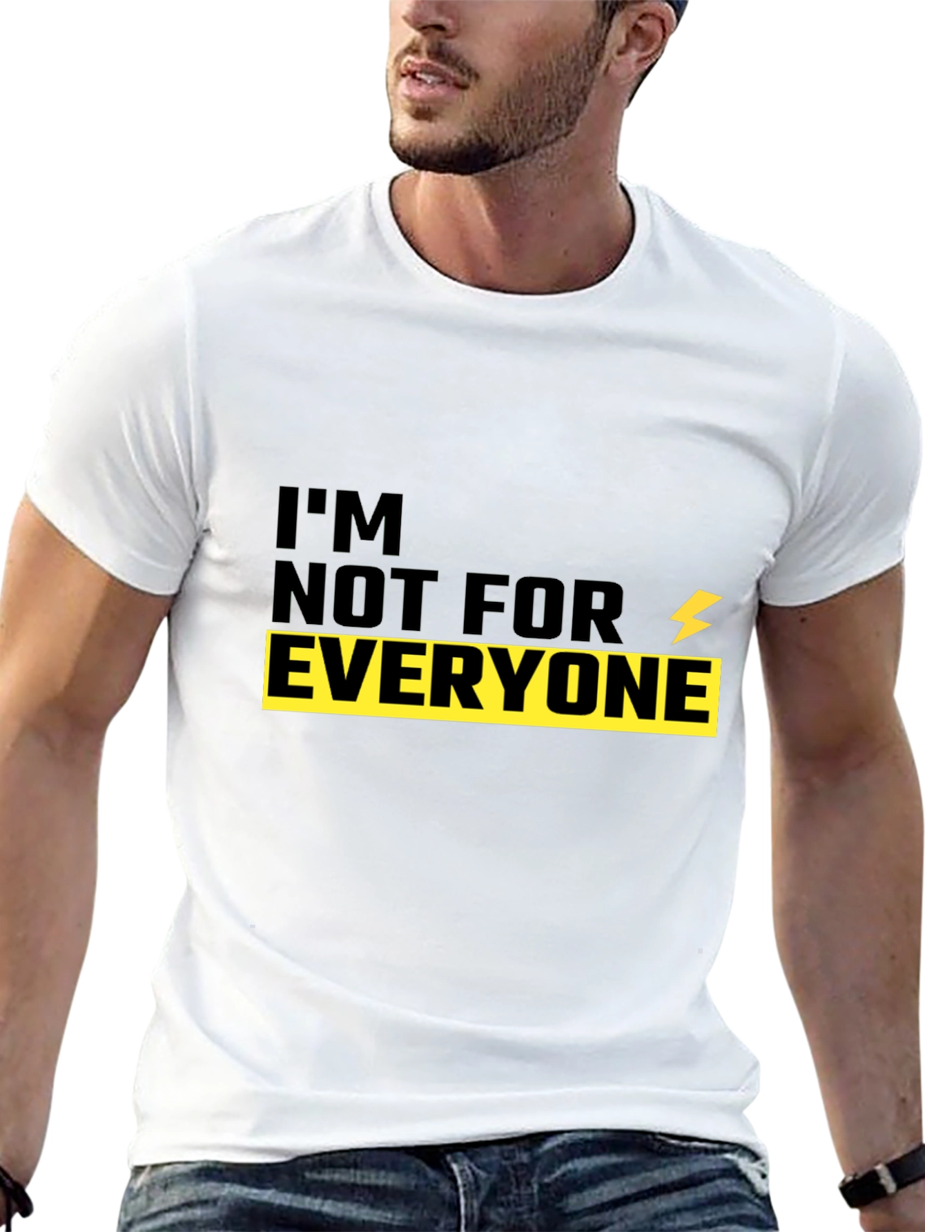 Im Not For Everyone Black Graphic Tee