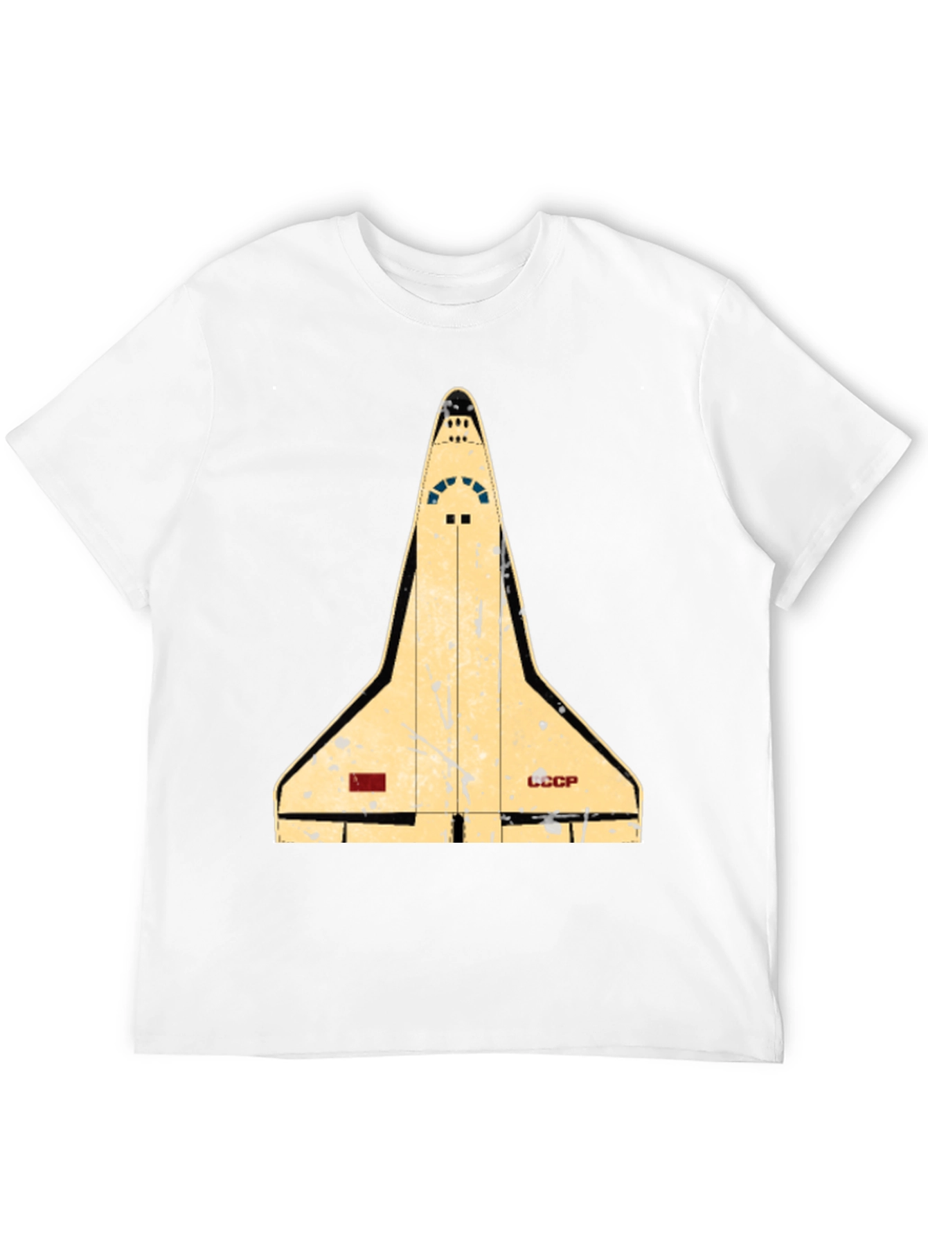 Retro Space Shuttle T-Shirt - Black