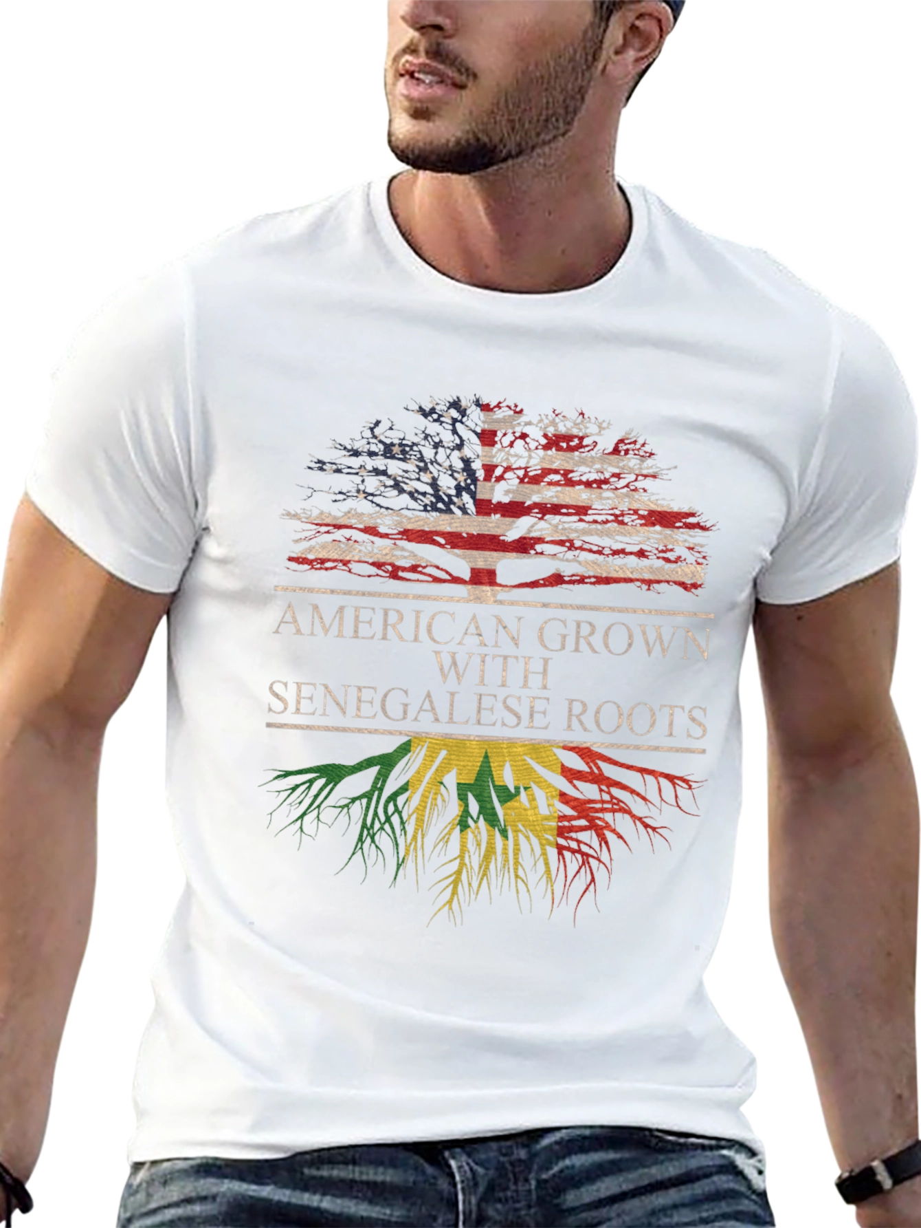 American Grown With Senegalese Roots T-Shirt