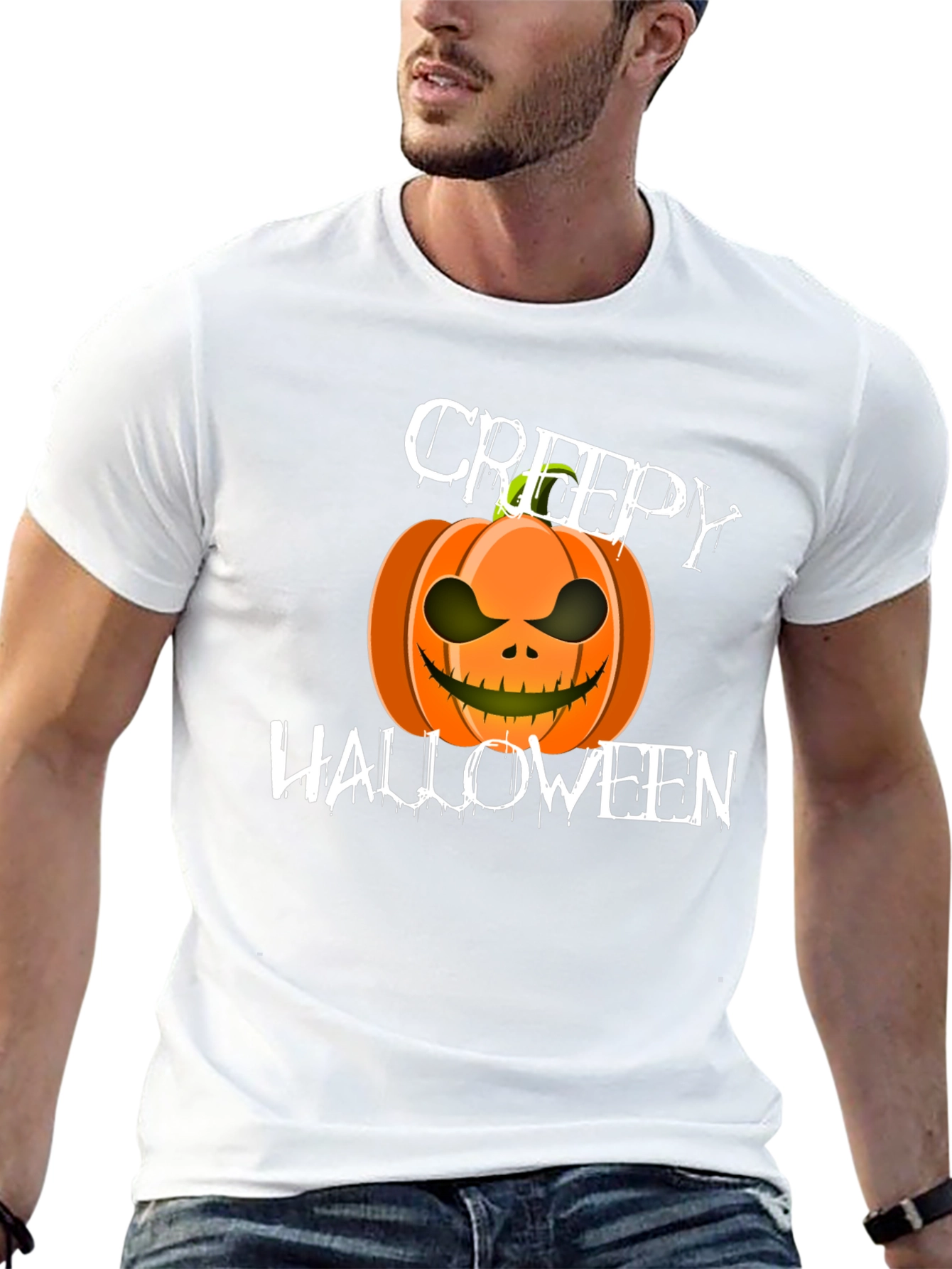 Creepy Halloween Pumpkin T-Shirt