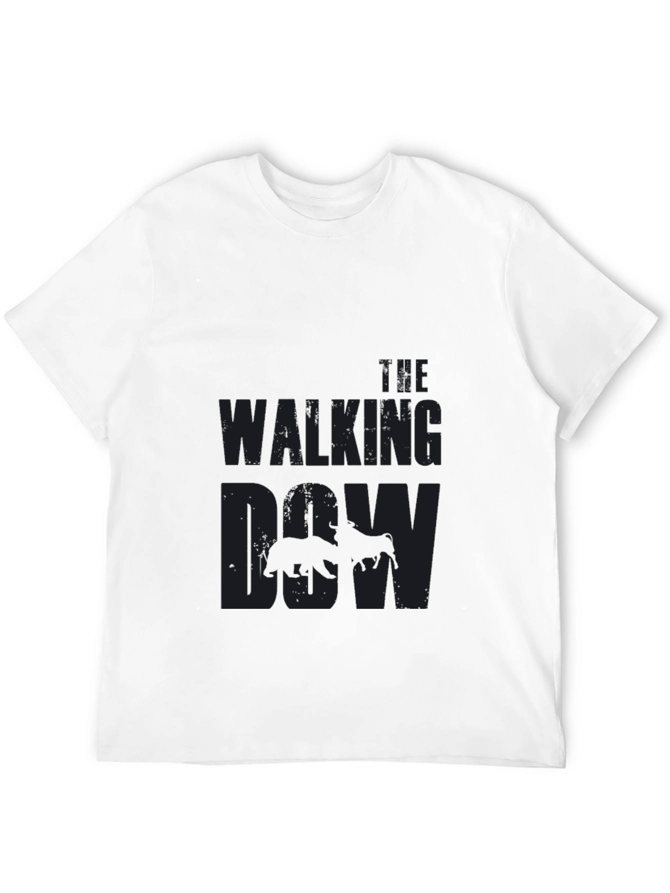 The Walking Cow - Mens Black T-Shirt
