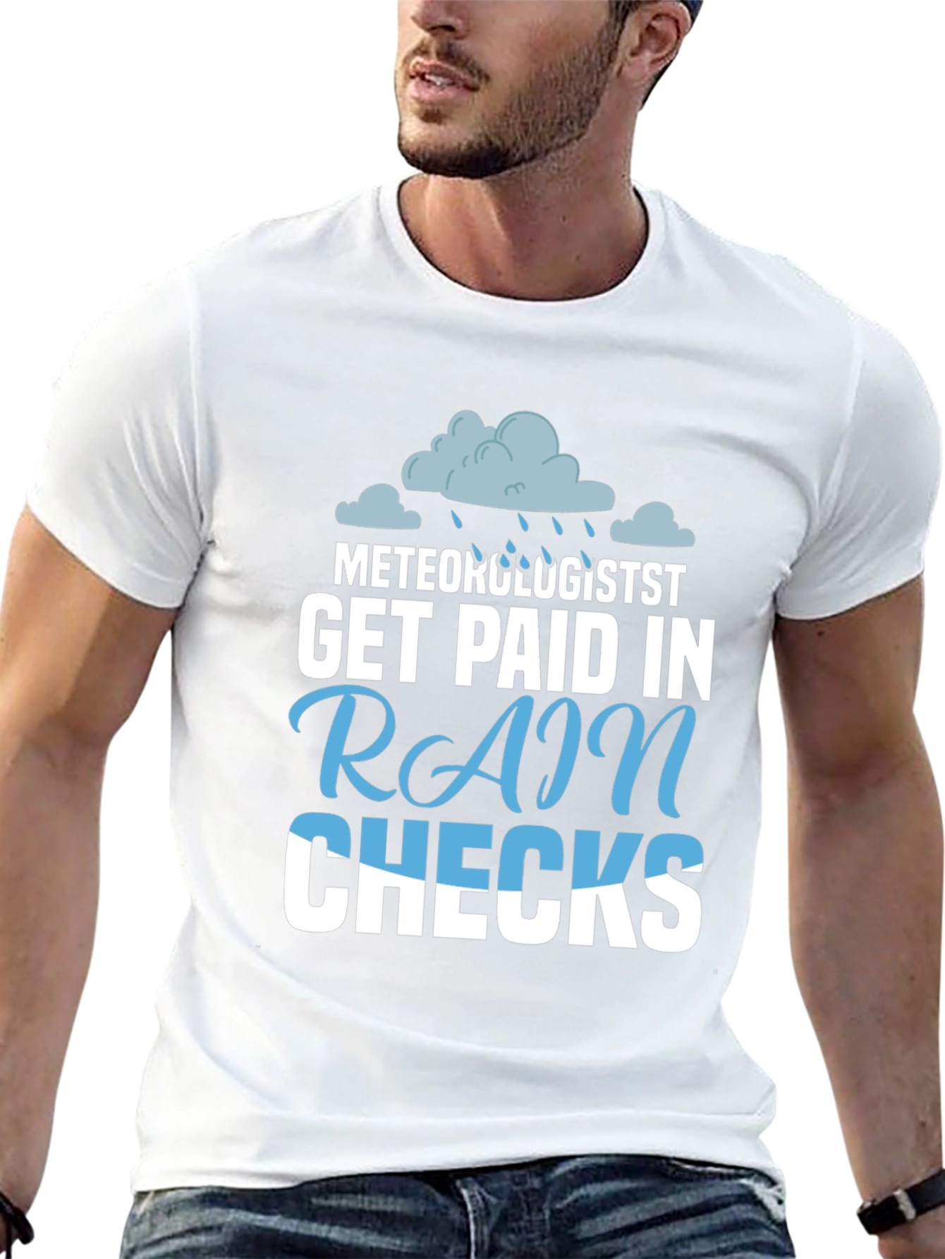 Meteorologist Rain Checks T-Shirt - Funny Weather Tee
