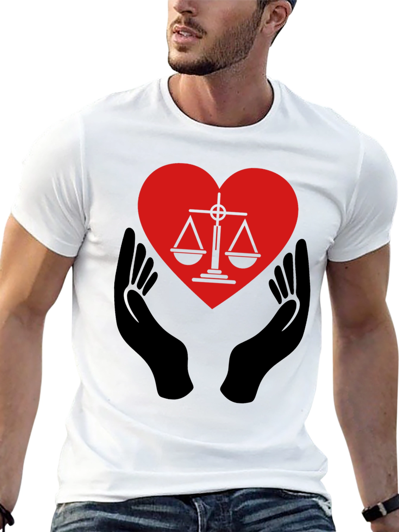 Justice Heart T-Shirt: Law & Love United