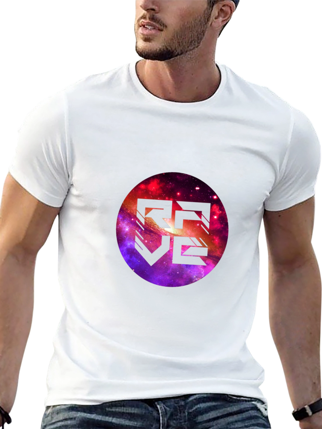 Galaxy Rave T-Shirt - Stylish Black Cotton Tee