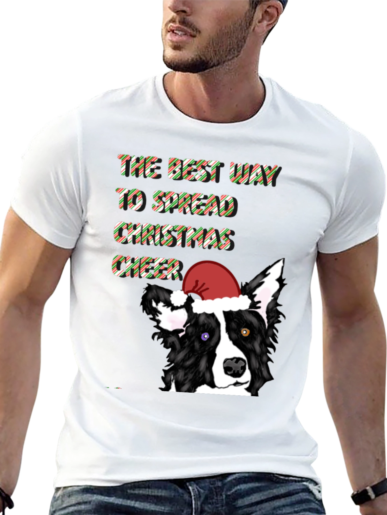 Spread Christmas Cheer Dog T-Shirt