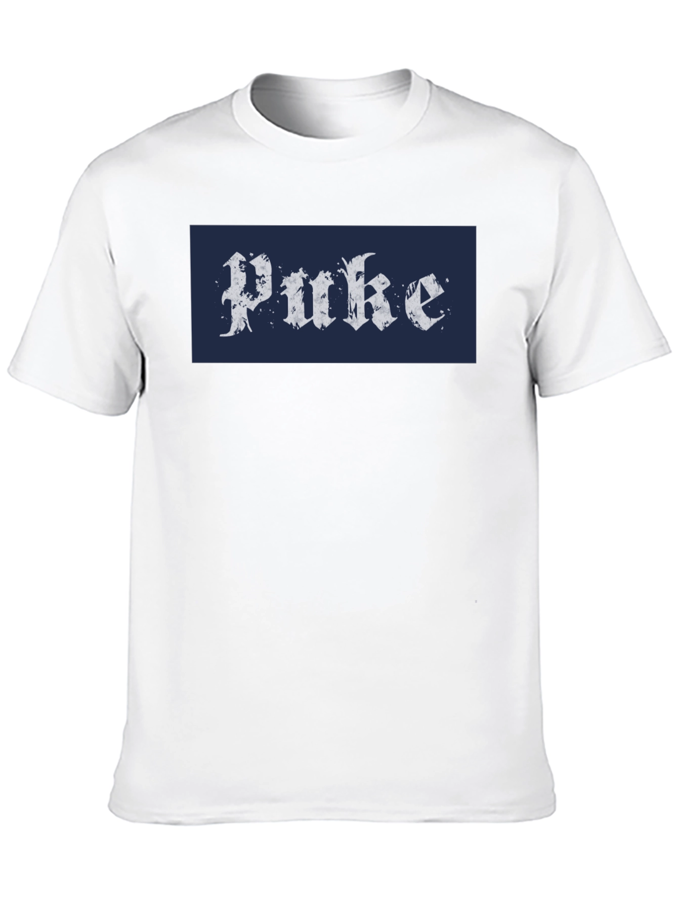 Black T-Shirt with Puke Graphic