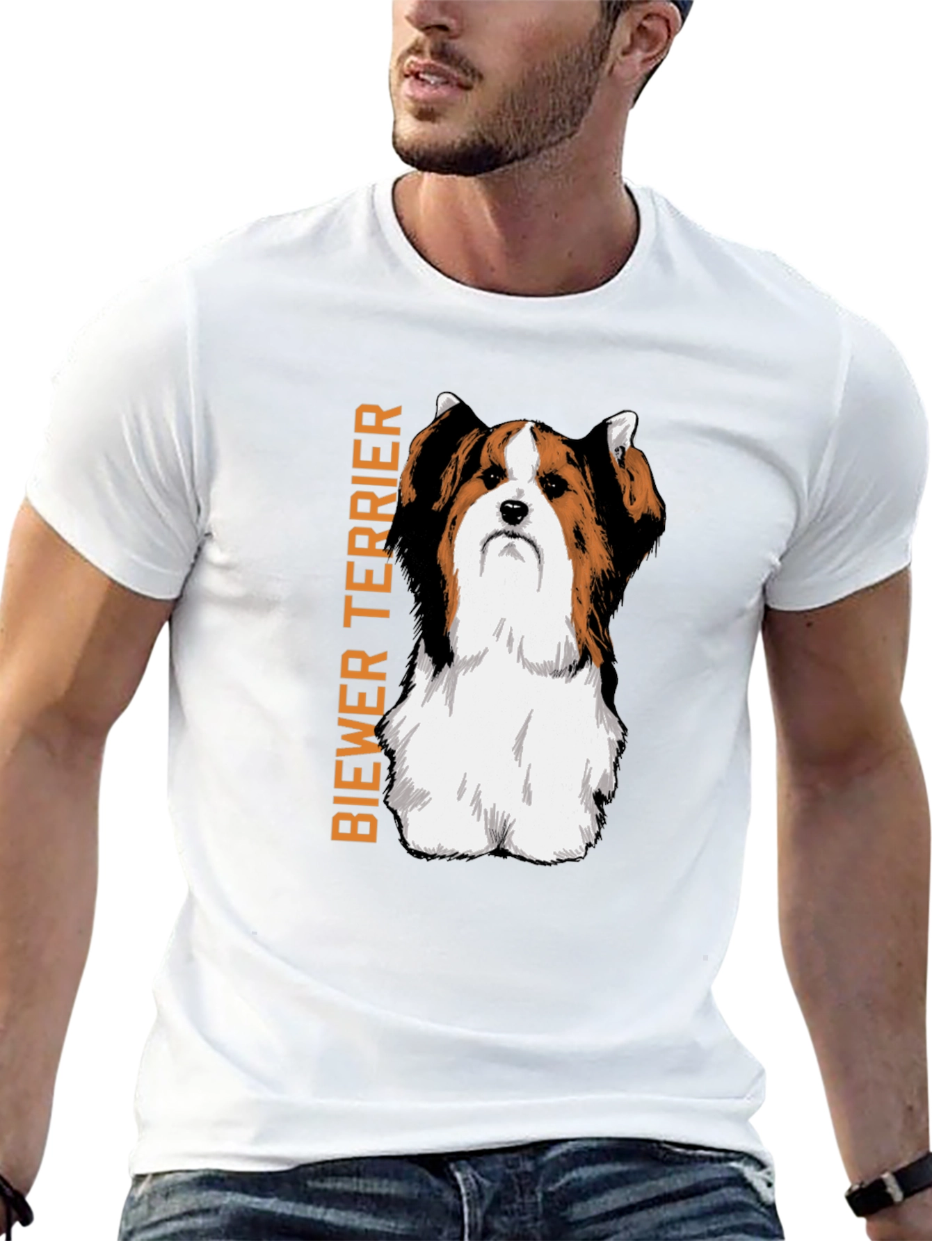 Biewer Terrier Dog Breed Graphic Print T-Shirt