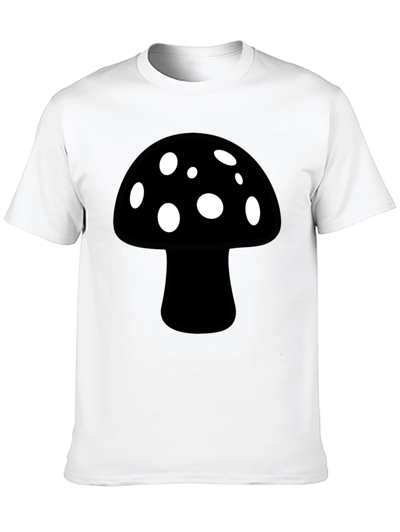 Mushroom Graphic Black T-Shirt