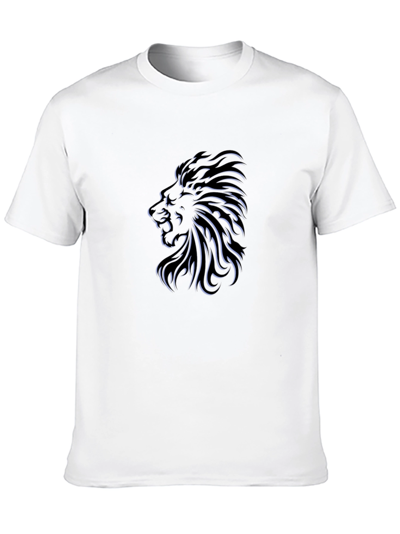 Lion Graphic Black T-Shirt - Stylish & Bold Design