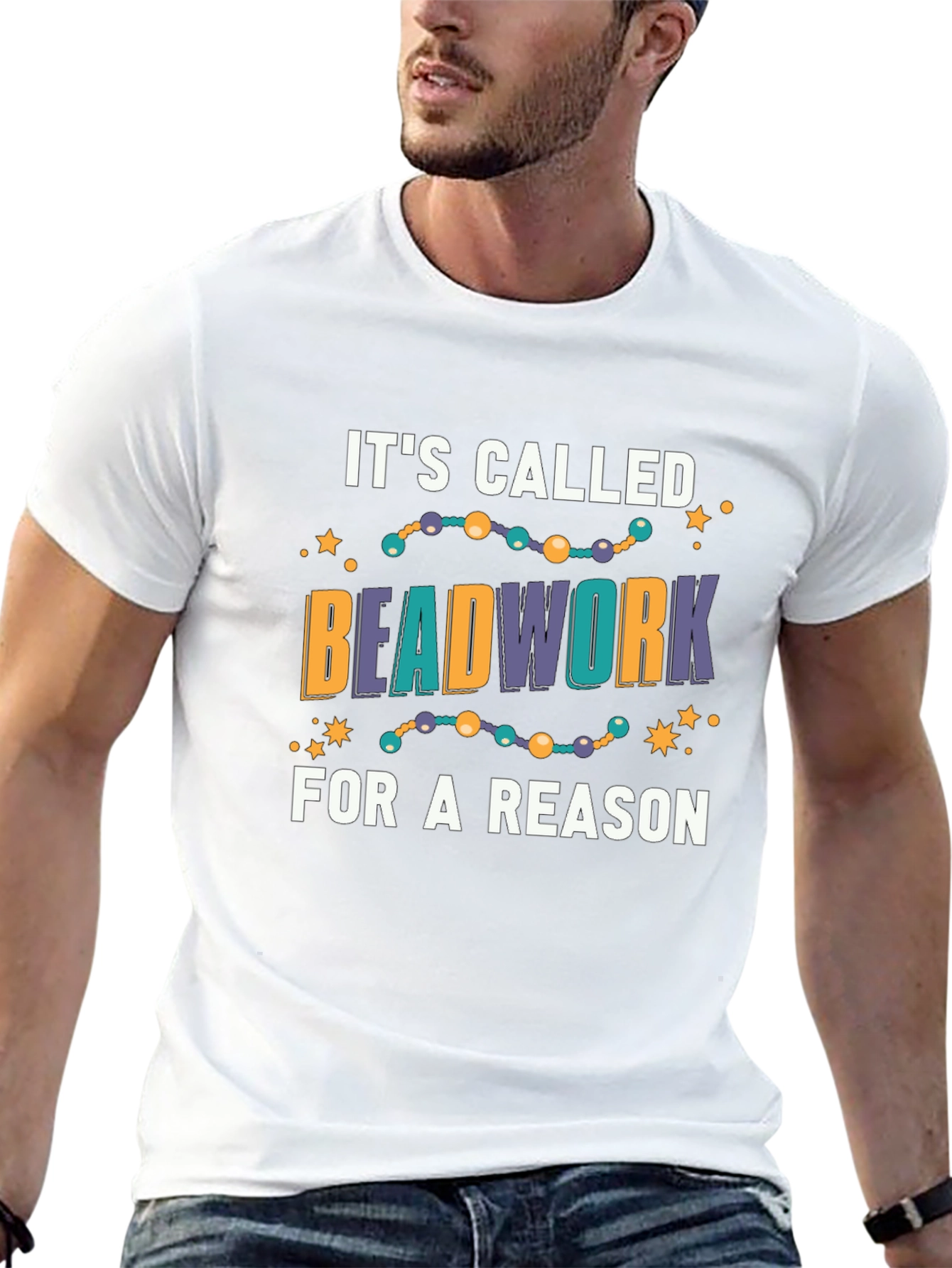 Beadwork T-Shirt - Crafting Humor Tee