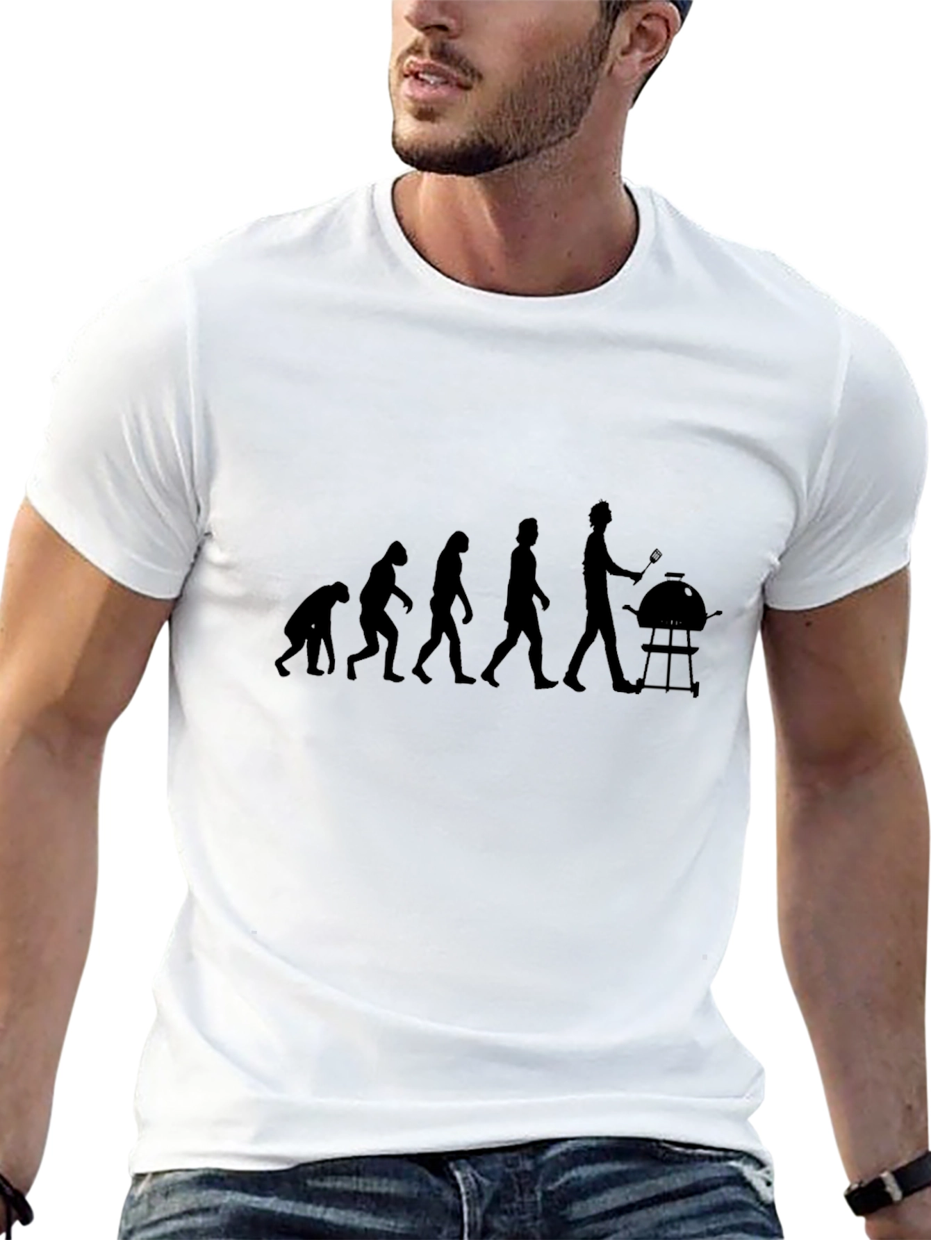 Evolution of BBQ Black T-Shirt