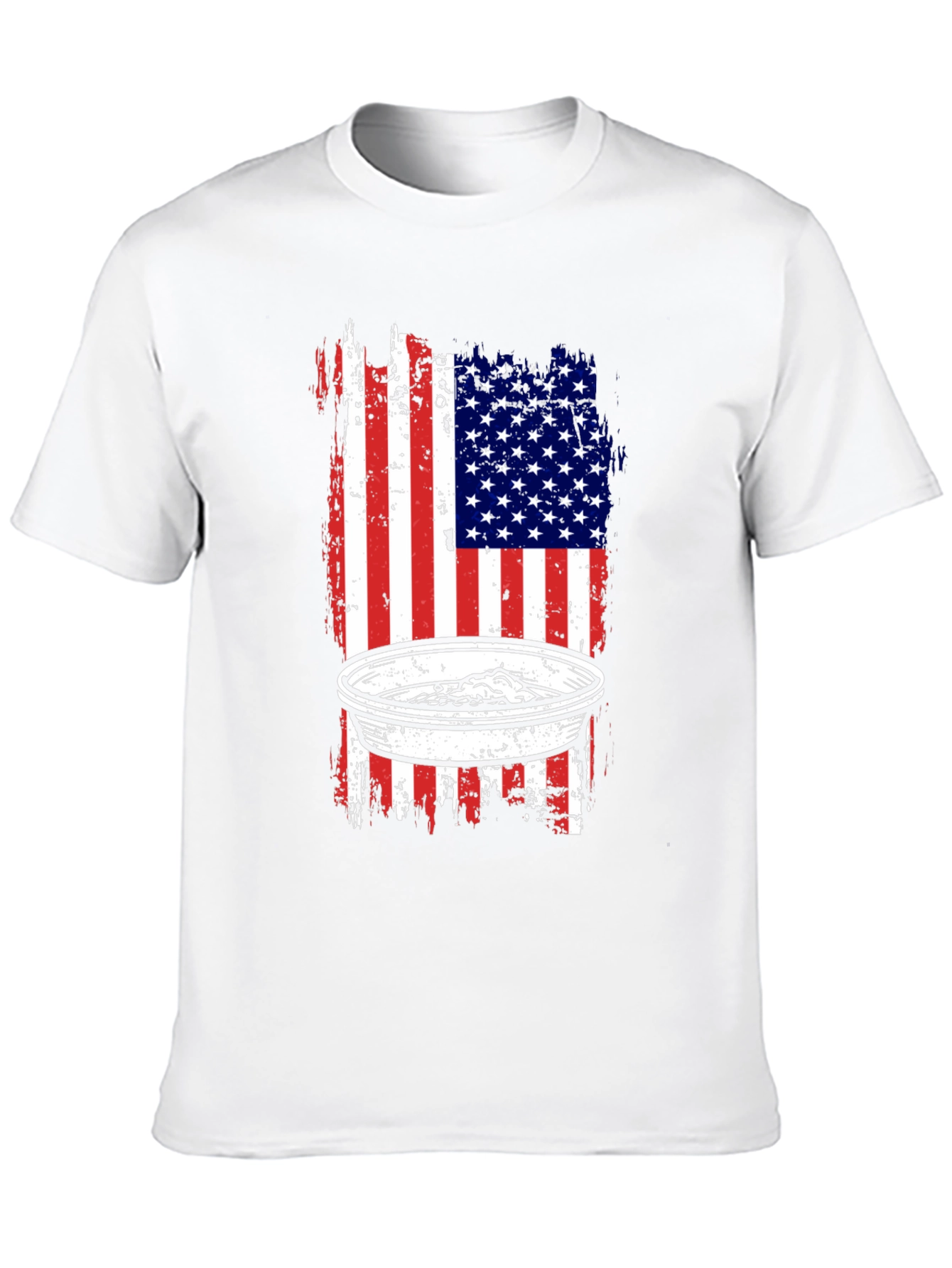 USA Flag Dip T-Shirt - Patriotic Apparel