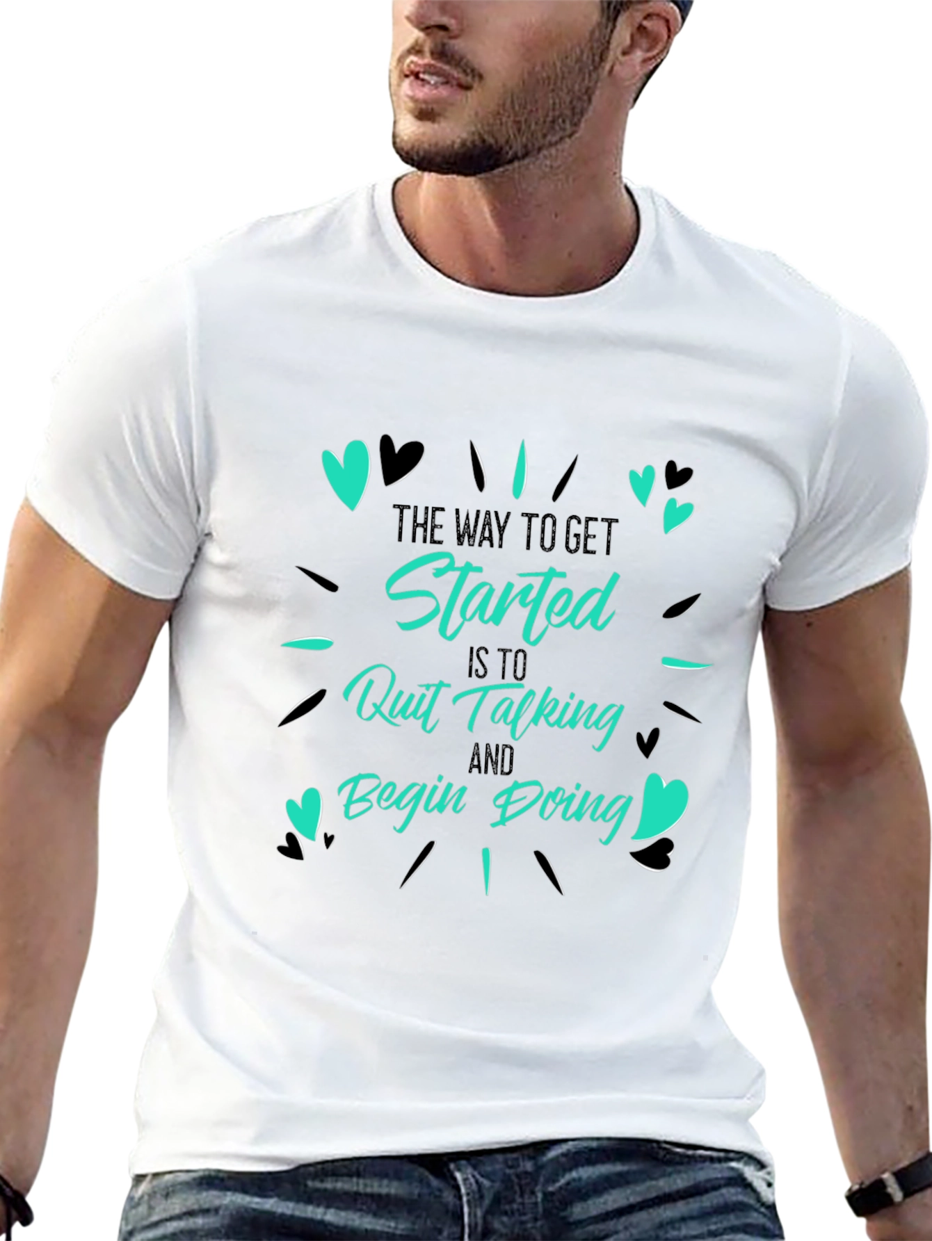 Inspirational Graphic Tee - Start Doing!