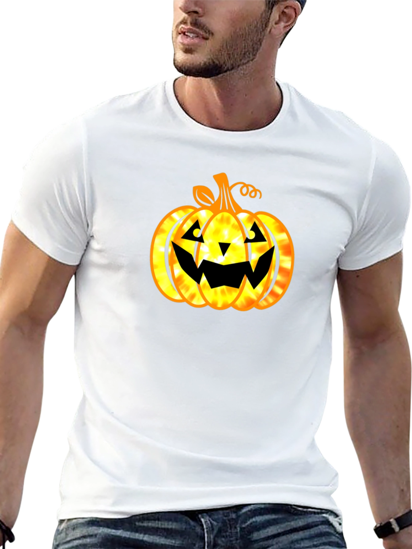 Halloween Pumpkin Graphic T-Shirt - Spooky Season