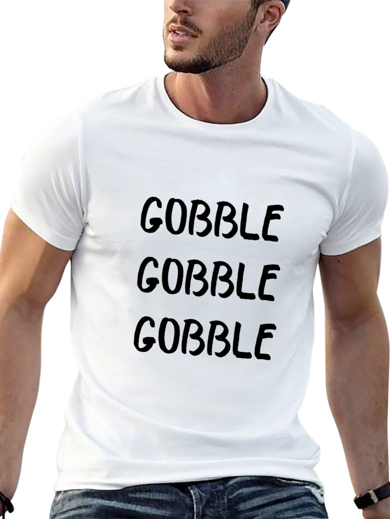 Gobble Thanksgiving Black T-Shirt