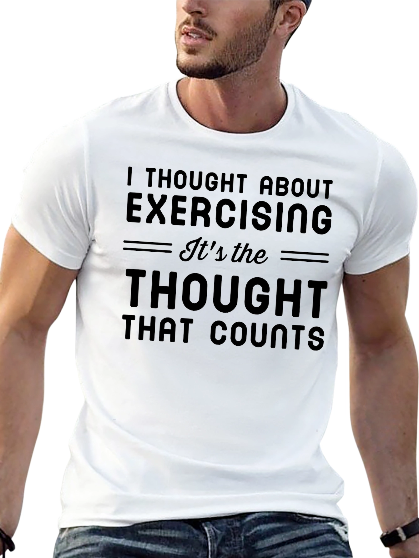 Funny Exercise Thought T-Shirt