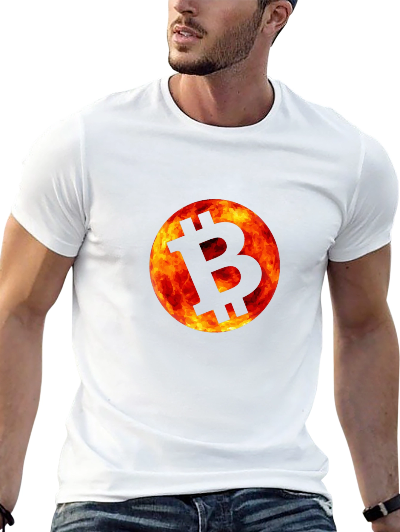 Bitcoin Fireball Black T-Shirt - Crypto Tee
