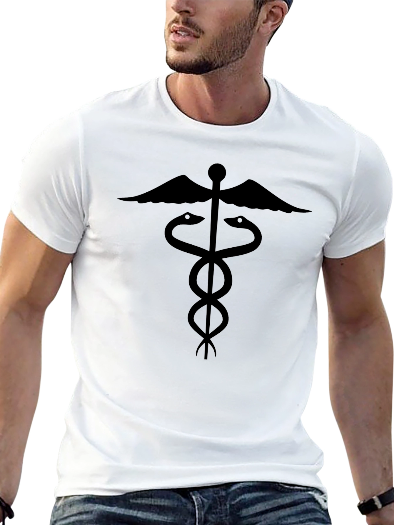 Caduceus T-Shirt - Medical Symbol Tee