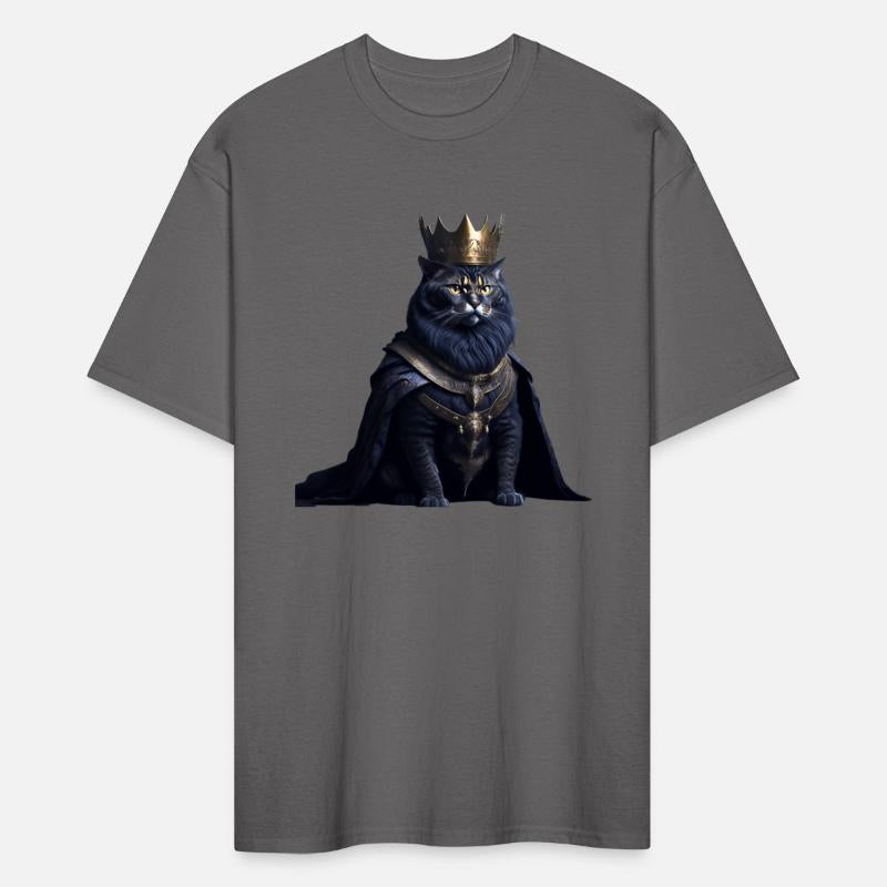 a cat dressed as a king