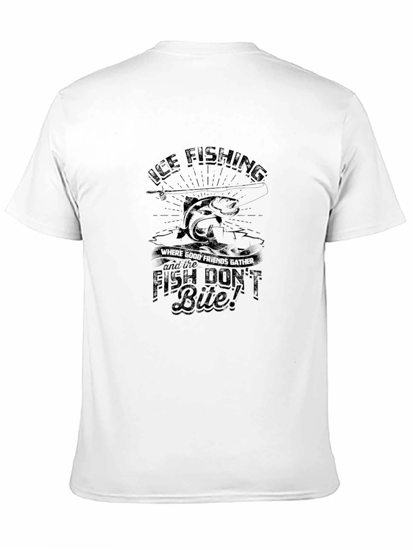 Ice Fishing T-Shirt - Good Friends Gather Tee
