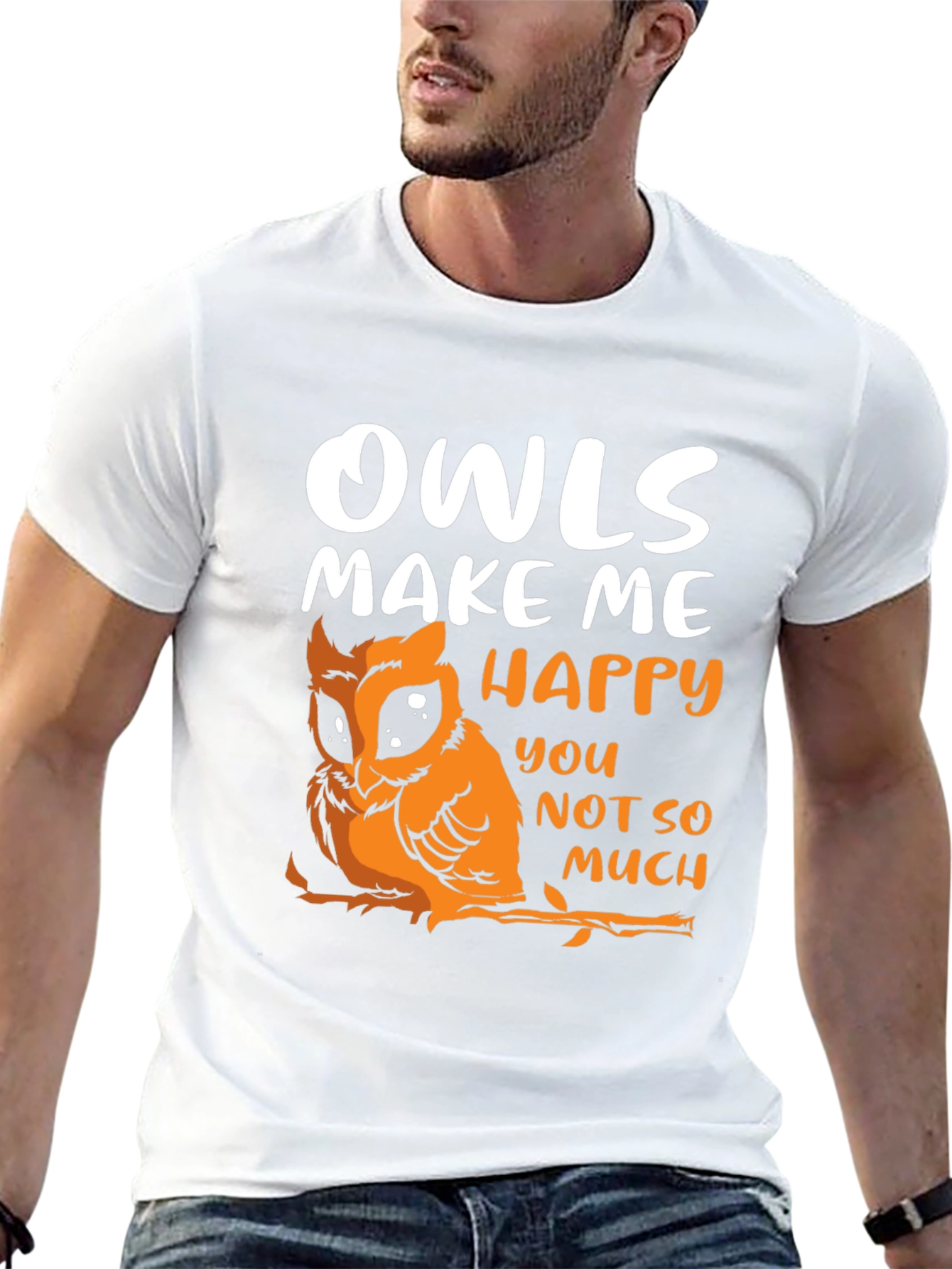 Owls Make Me Happy Graphic Tee