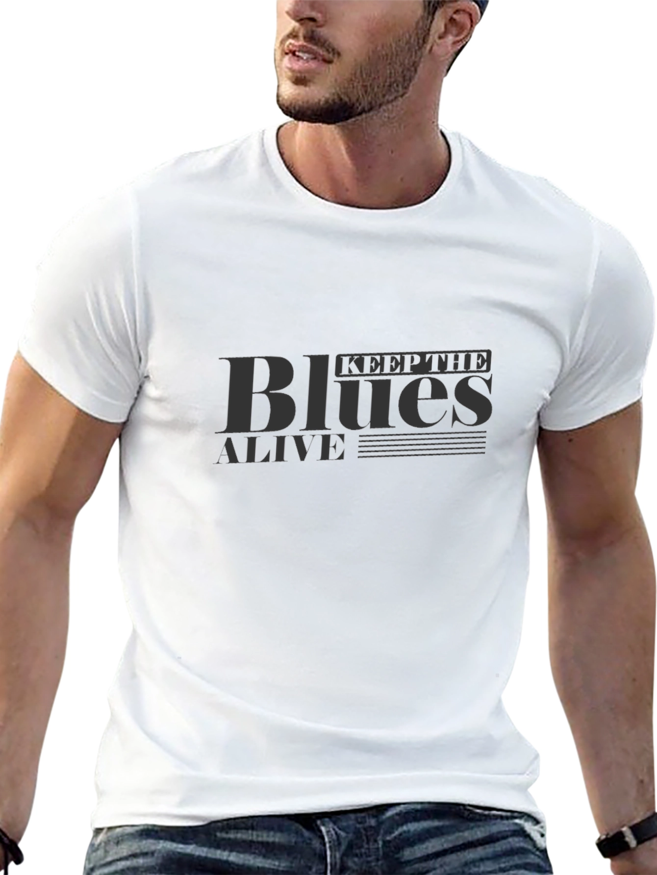 Keep The Blues Alive Black T-Shirt