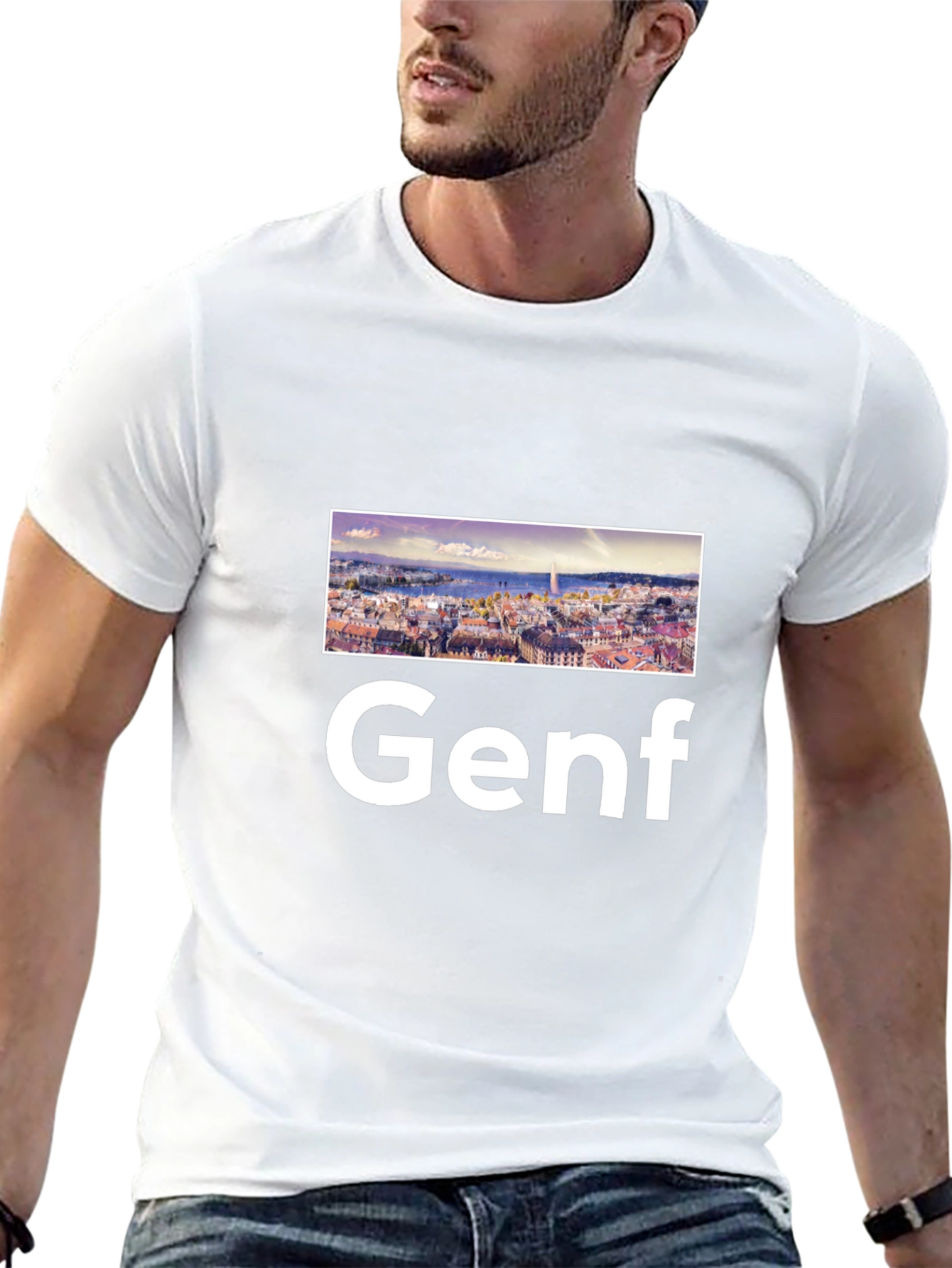 Genf Graphic Tee - Cityscape Design