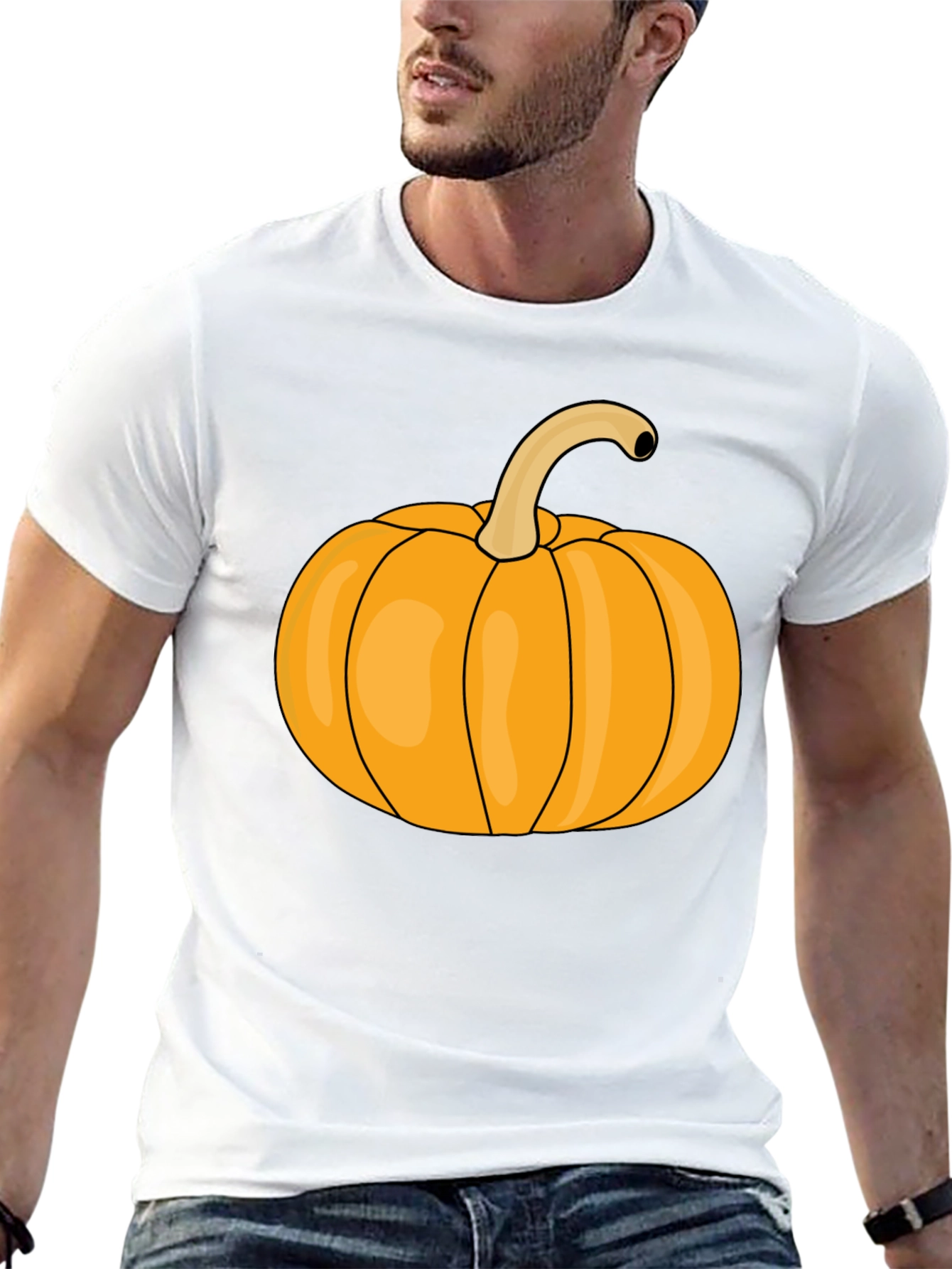 Pumpkin Graphic Black T-Shirt