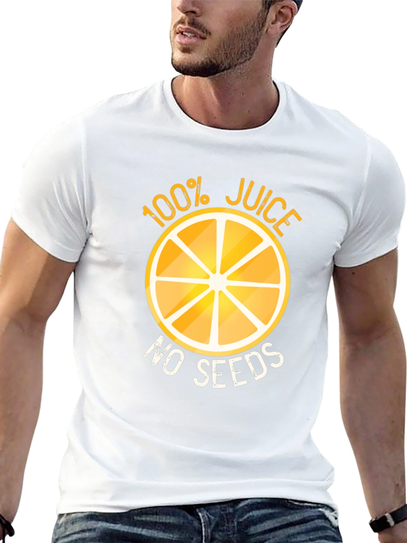 100% Juice No Seeds Funny Graphic T-Shirt