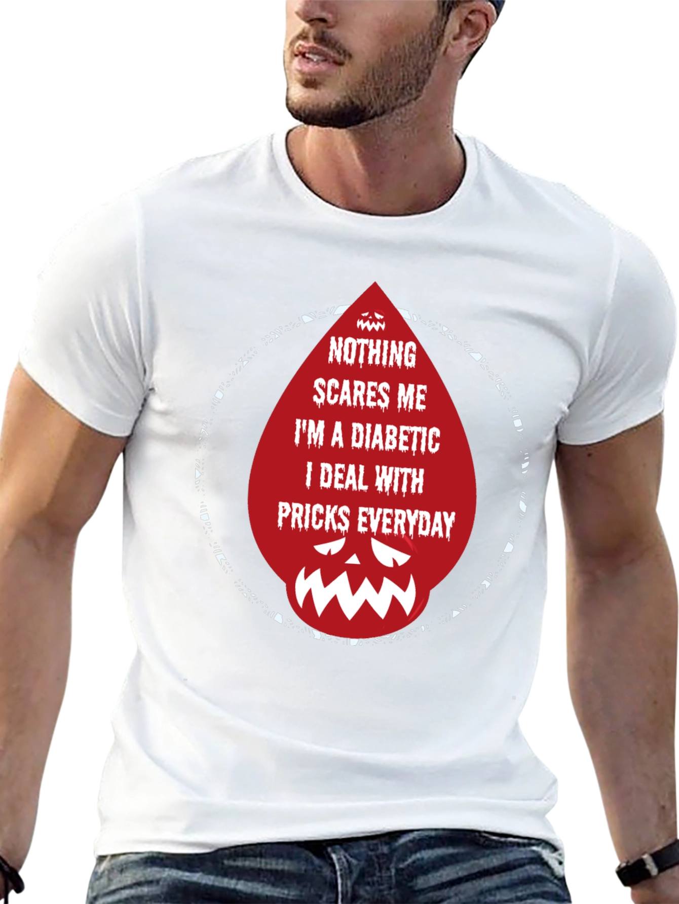 Diabetic Prick Graphic Tee - Funny Diabetes Awareness Shirt