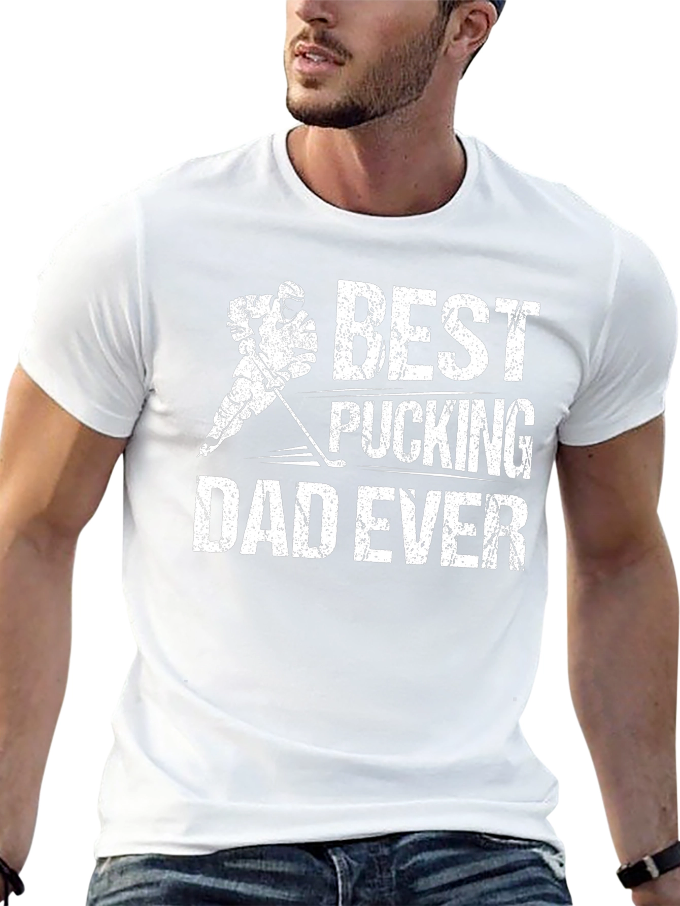 Best Pucking Dad Ever Graphic T-Shirt