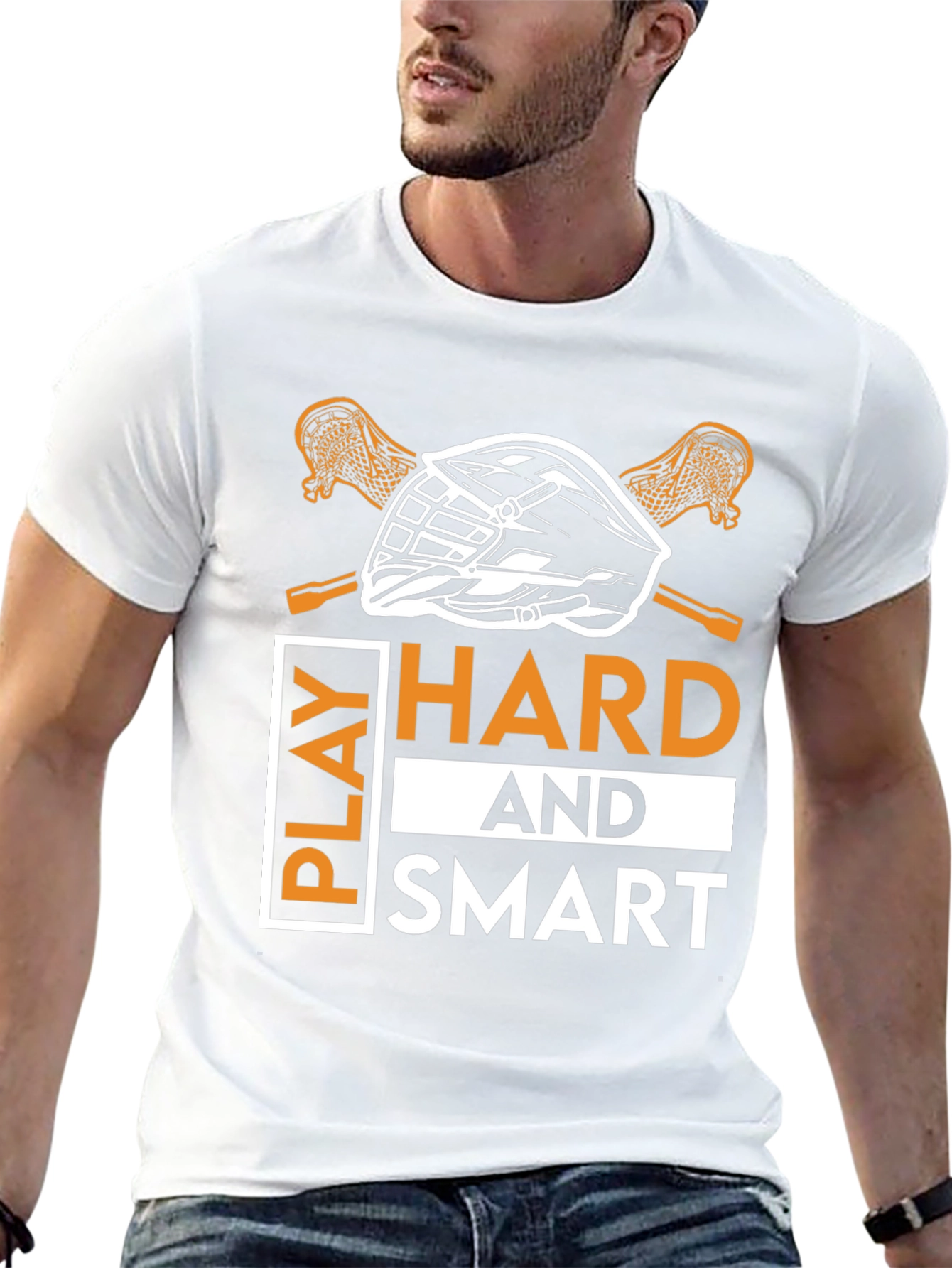 Play Hard and Smart Lacrosse T-Shirt