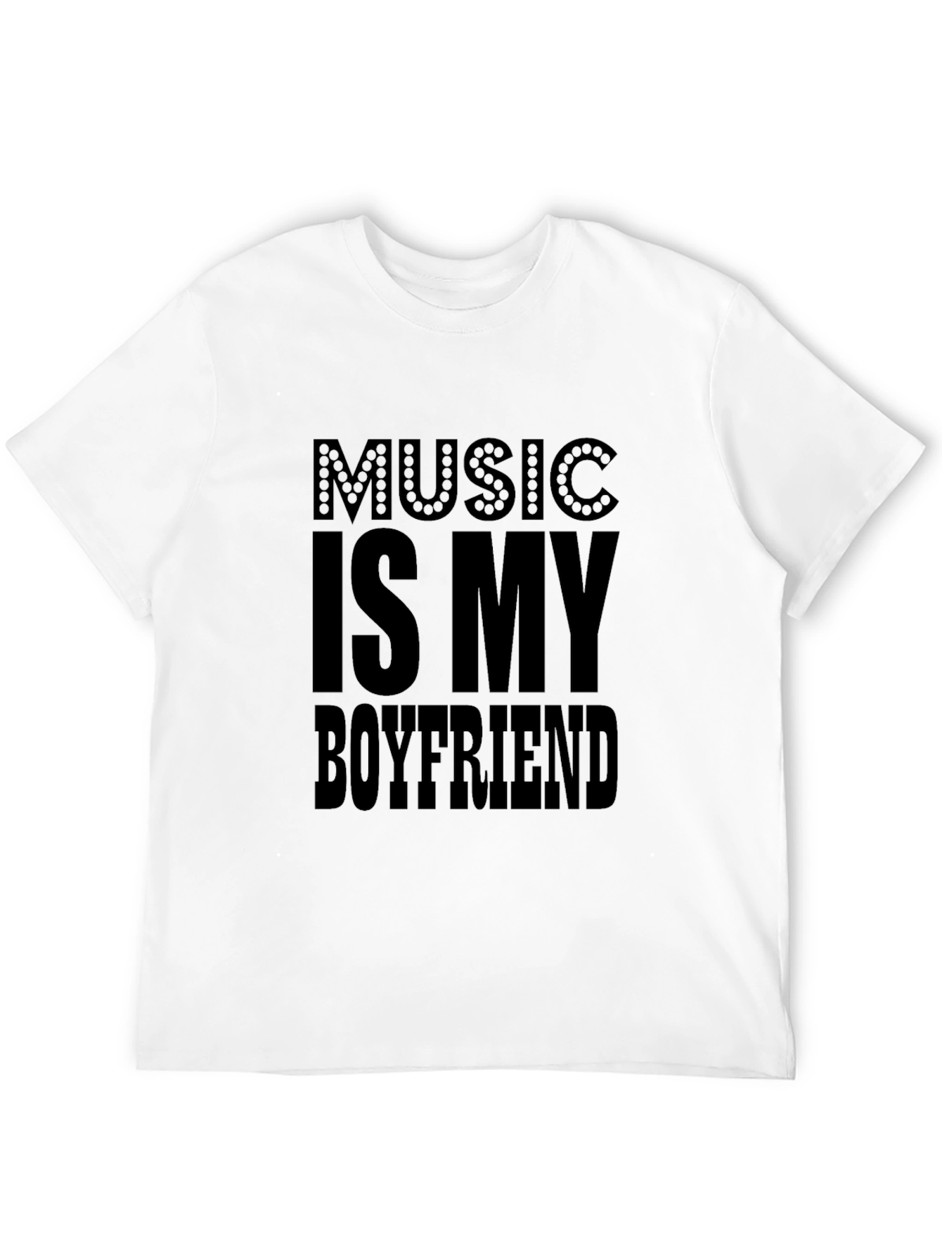 Music Is My Boyfriend Black T-Shirt
