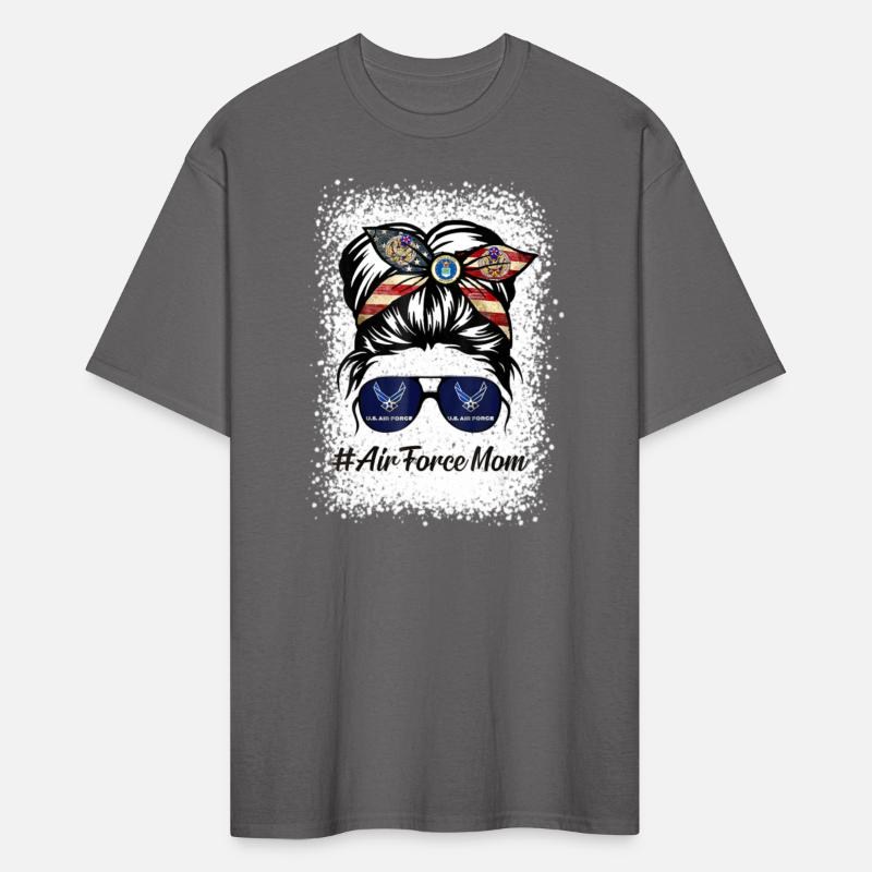 Air Force Mom Messy Bun Sunglasses Military Mom