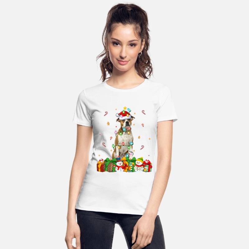 American Bulldog Christmas Dog Lights