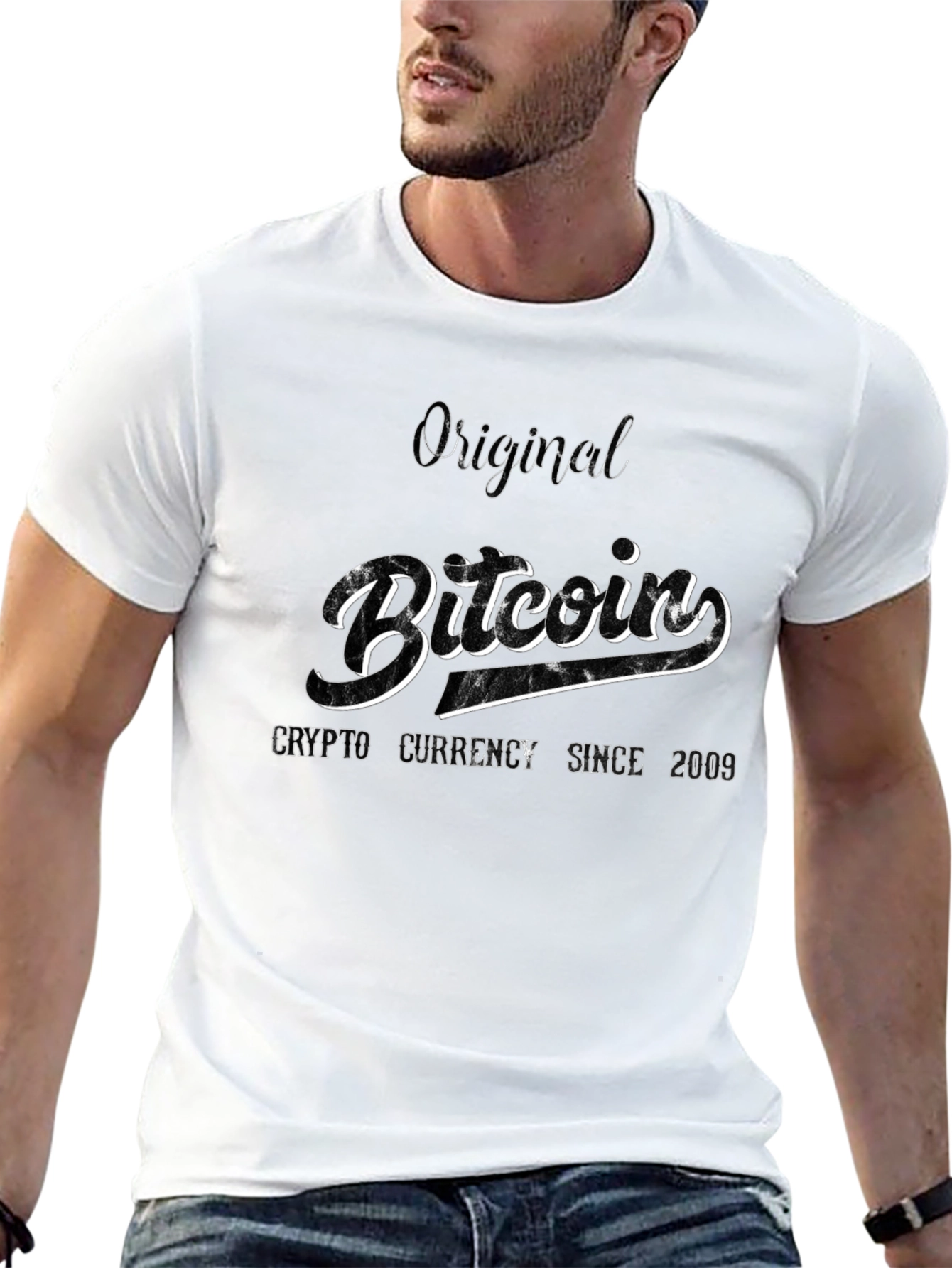 Original Bitcoin Crypto Currency Graphic Tee