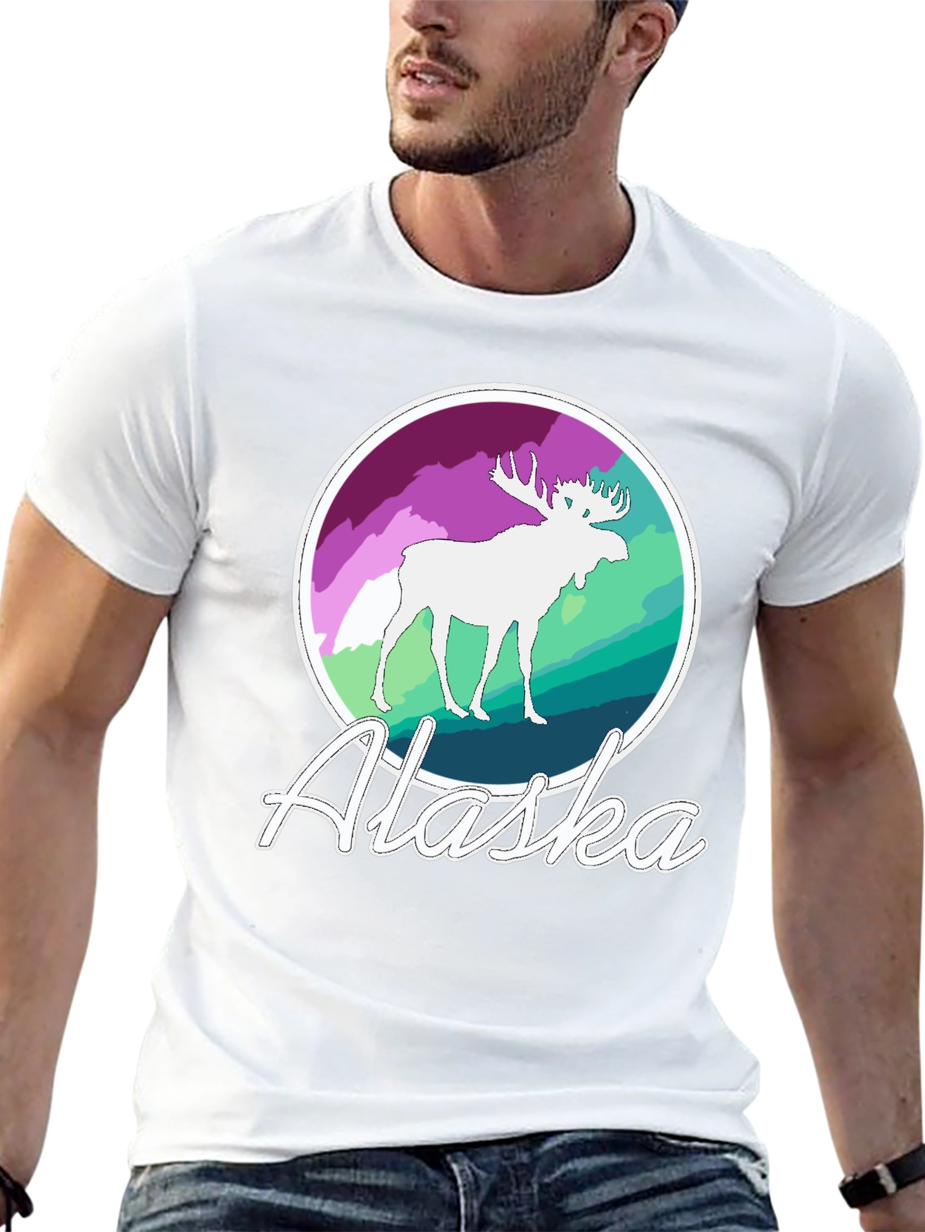 Alaska Moose Graphic Tee