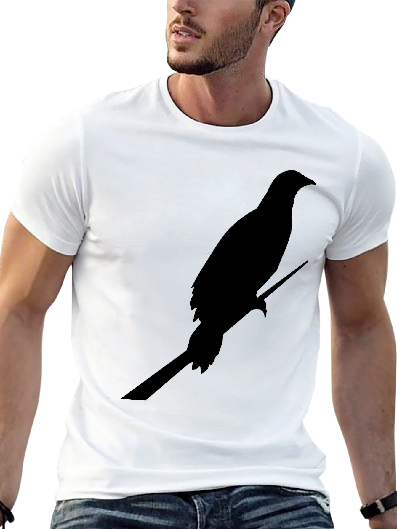 Raven Silhouette Black T-Shirt