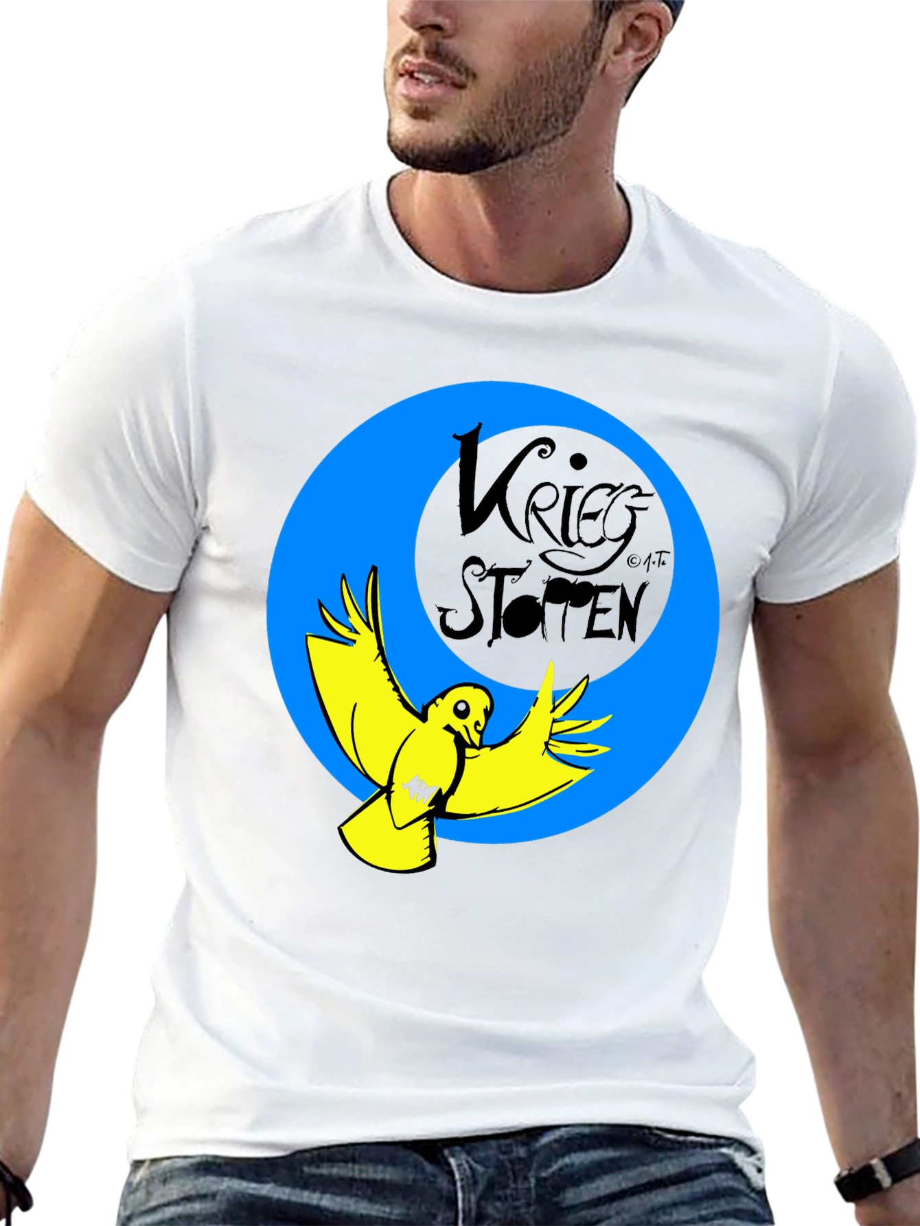 Krieg Stotten Bird Graphic Tee - Mens Black T-Shirt
