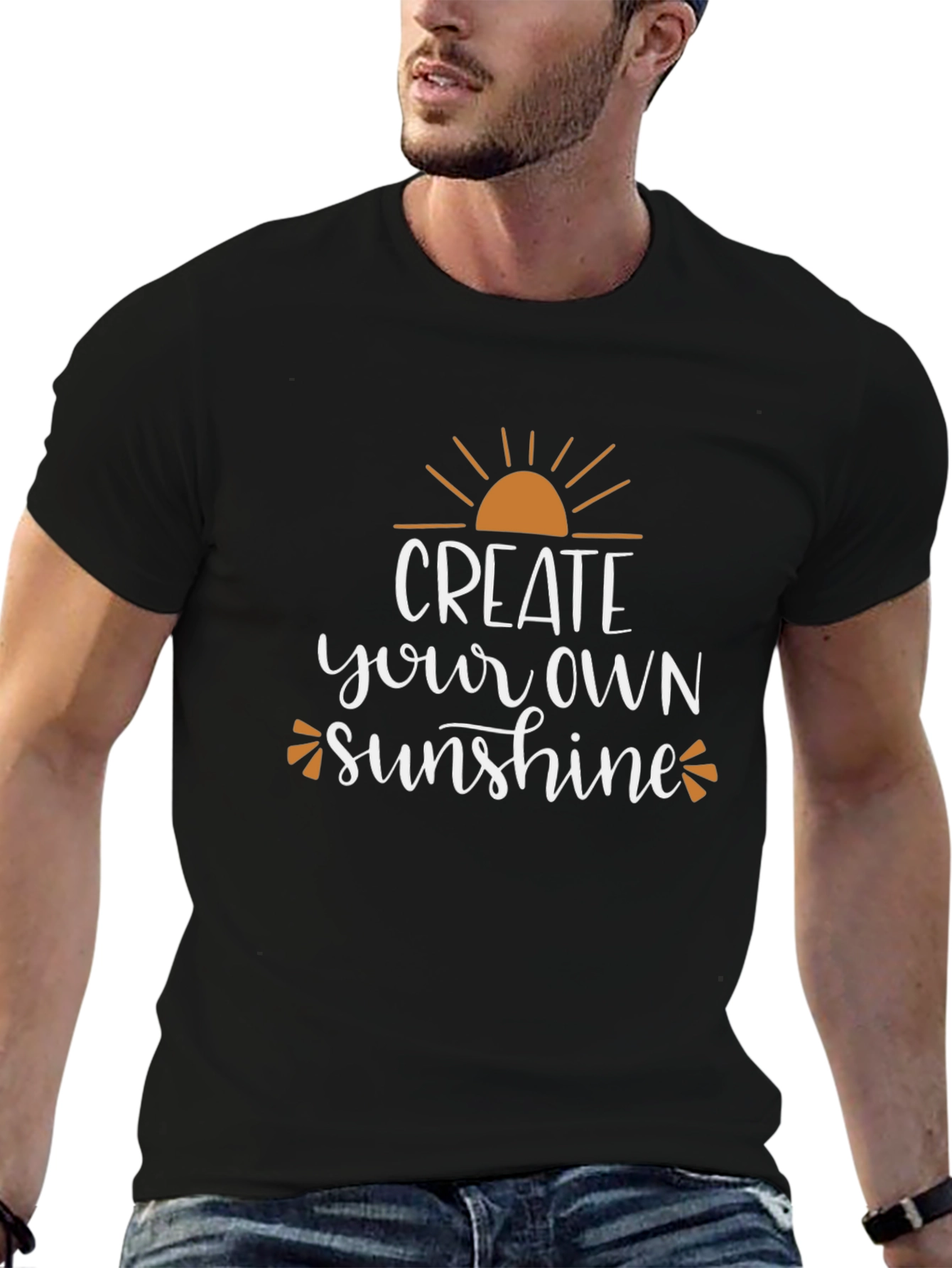 Create Your Own Sunshine Black Graphic Tee