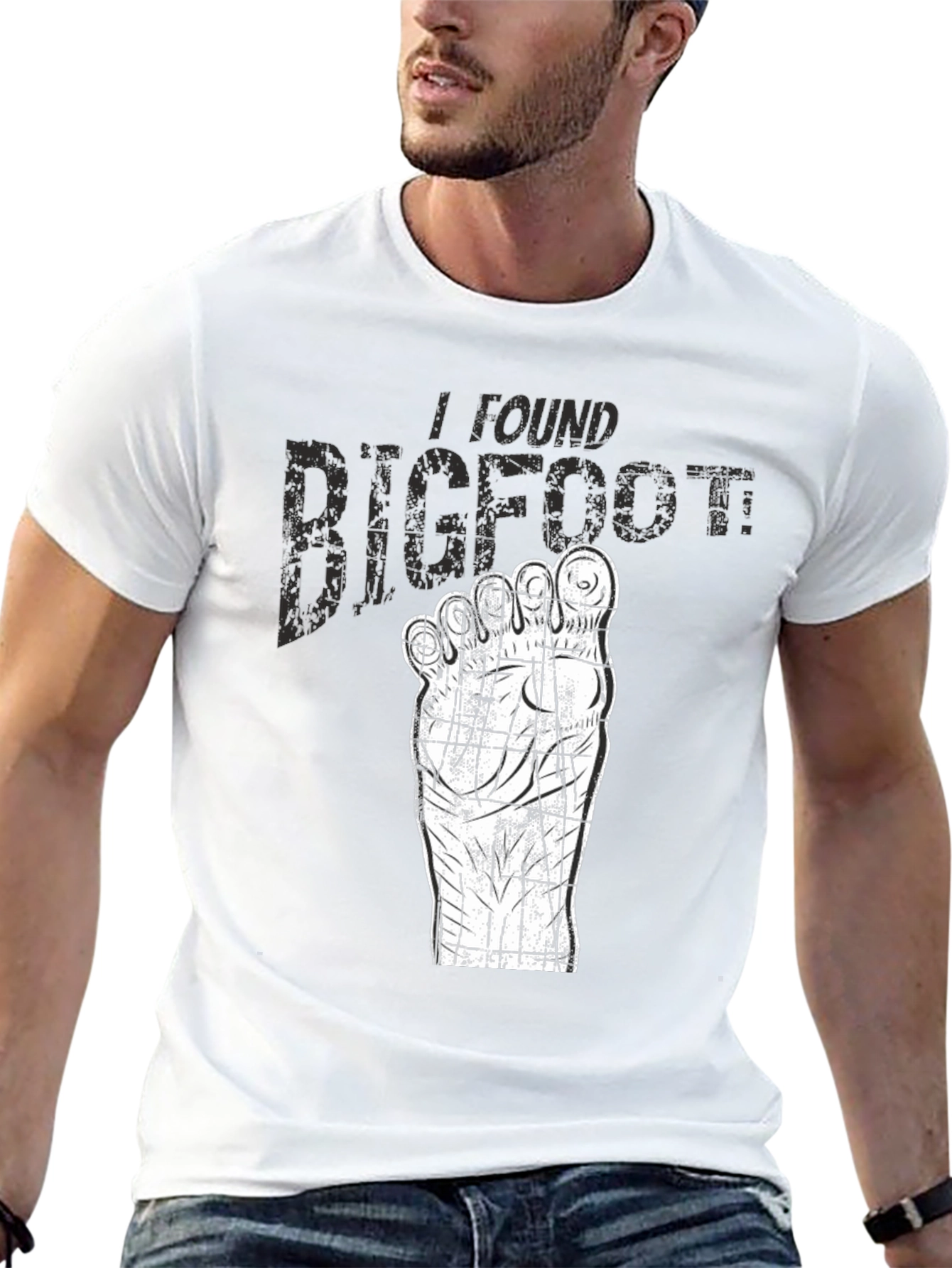 I Found Bigfoot T-Shirt - Novelty Graphic Tee