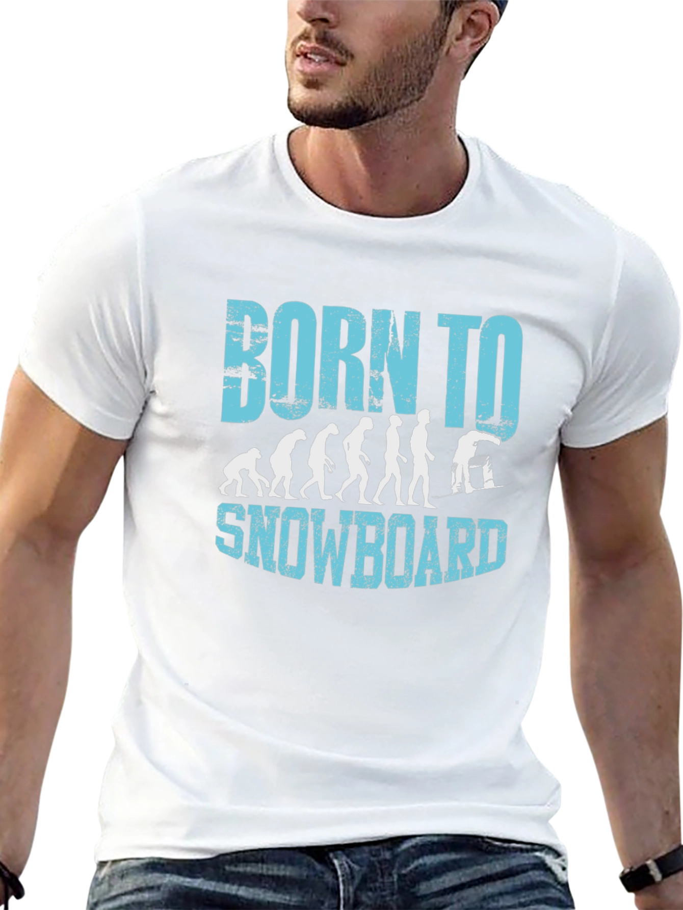 Born to Snowboard T-Shirt - Evolution Design