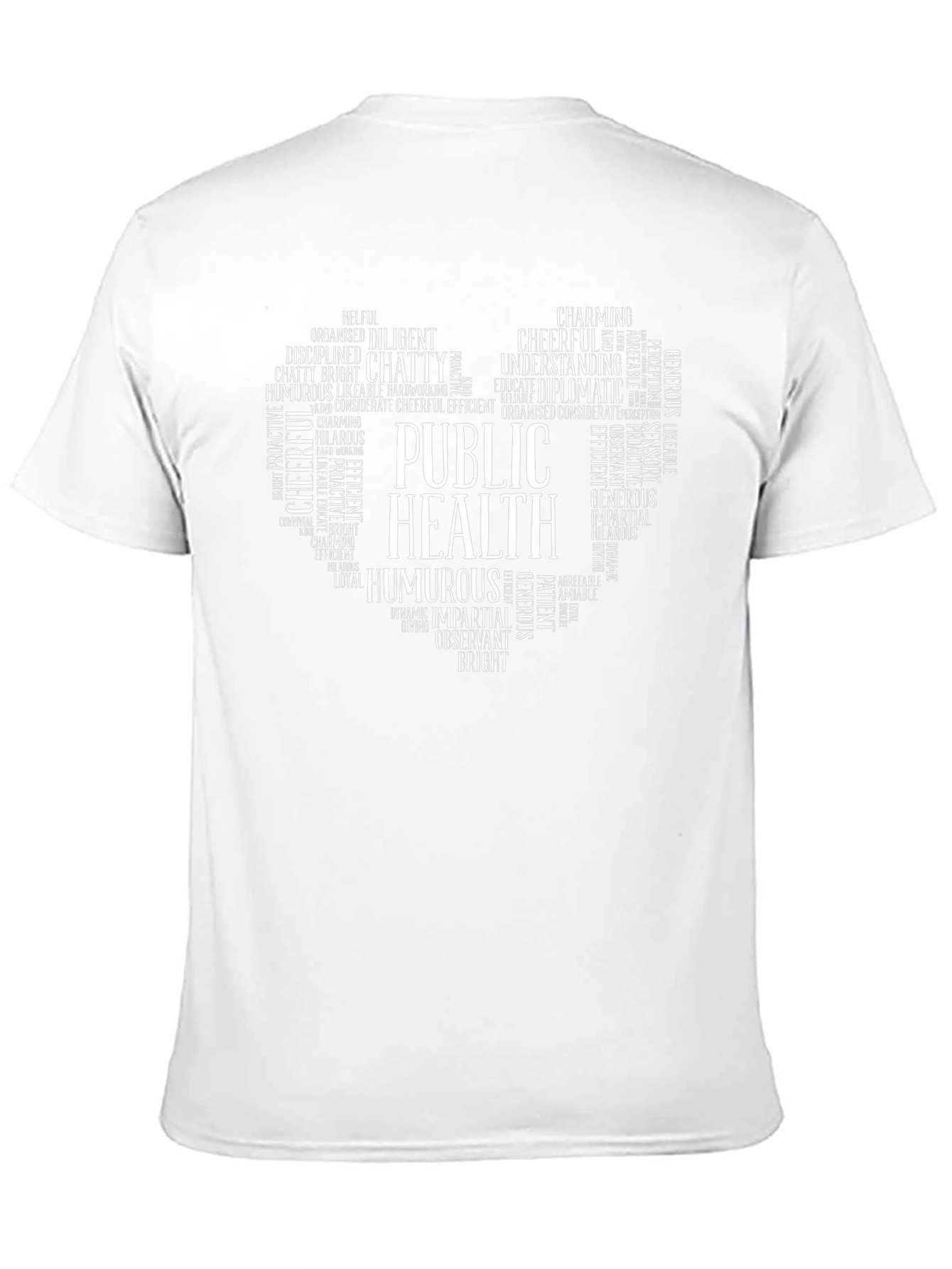 Public Health Word Art Heart T-Shirt